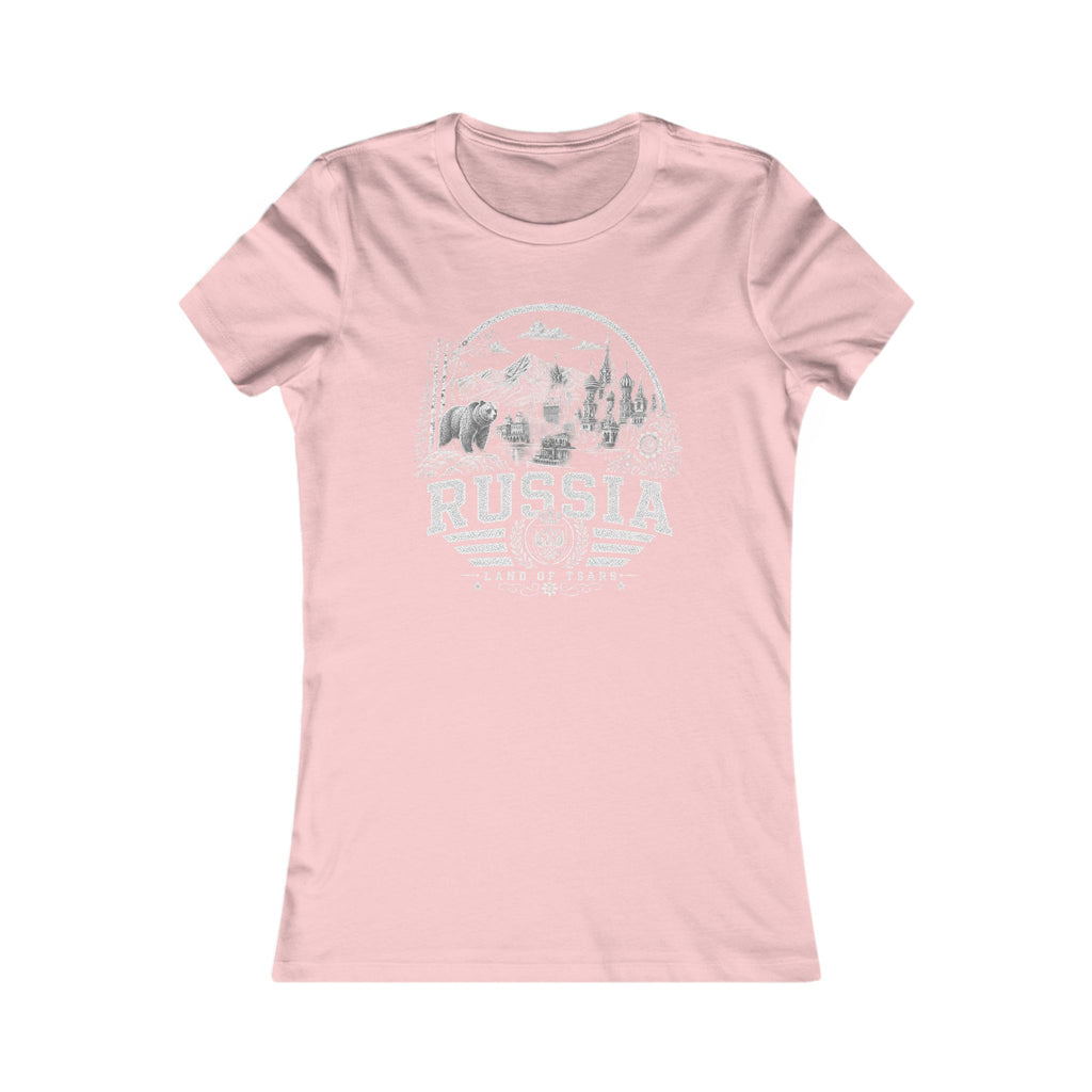 Russia vintage landmarks women's tee — iconic landmark design | Nameshi Destinations (view 7)
