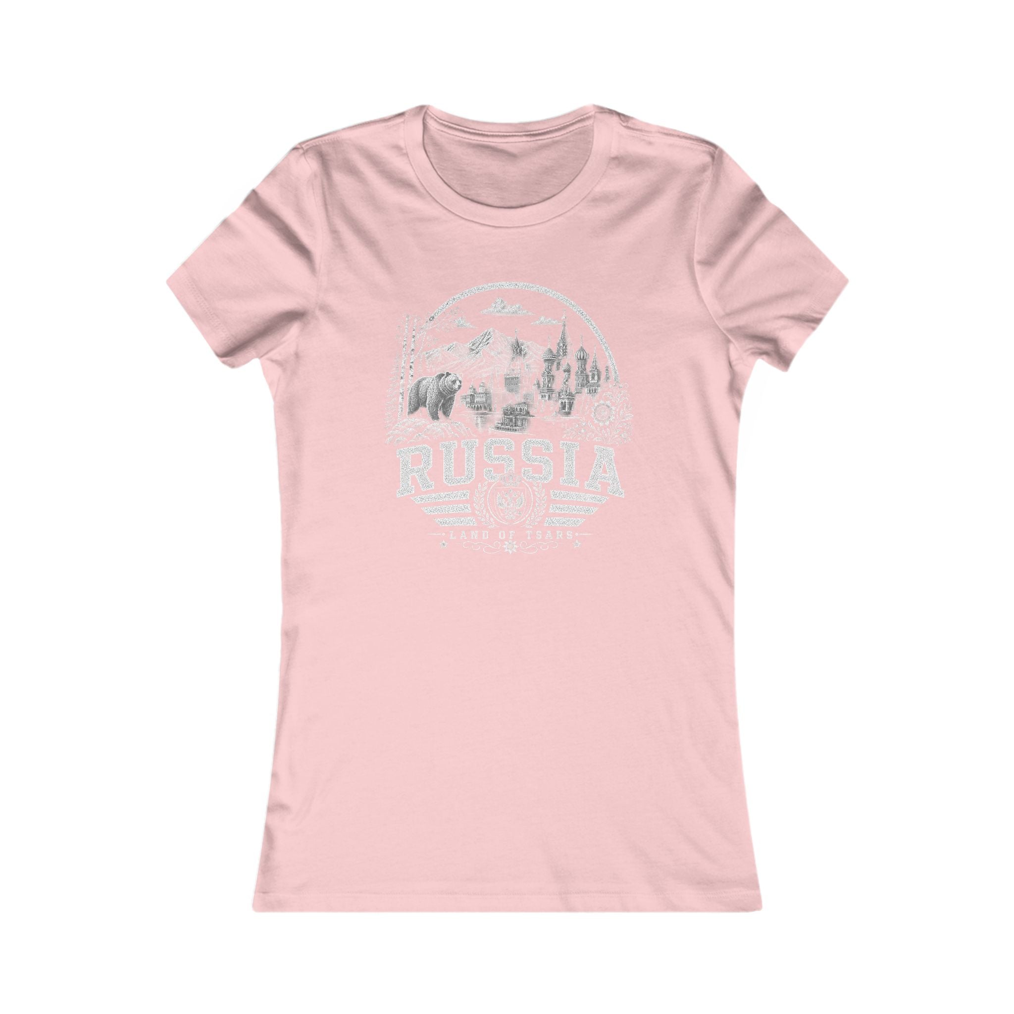 Russia vintage landmarks women's tee — iconic landmark design | Nameshi Destinations (view 7)