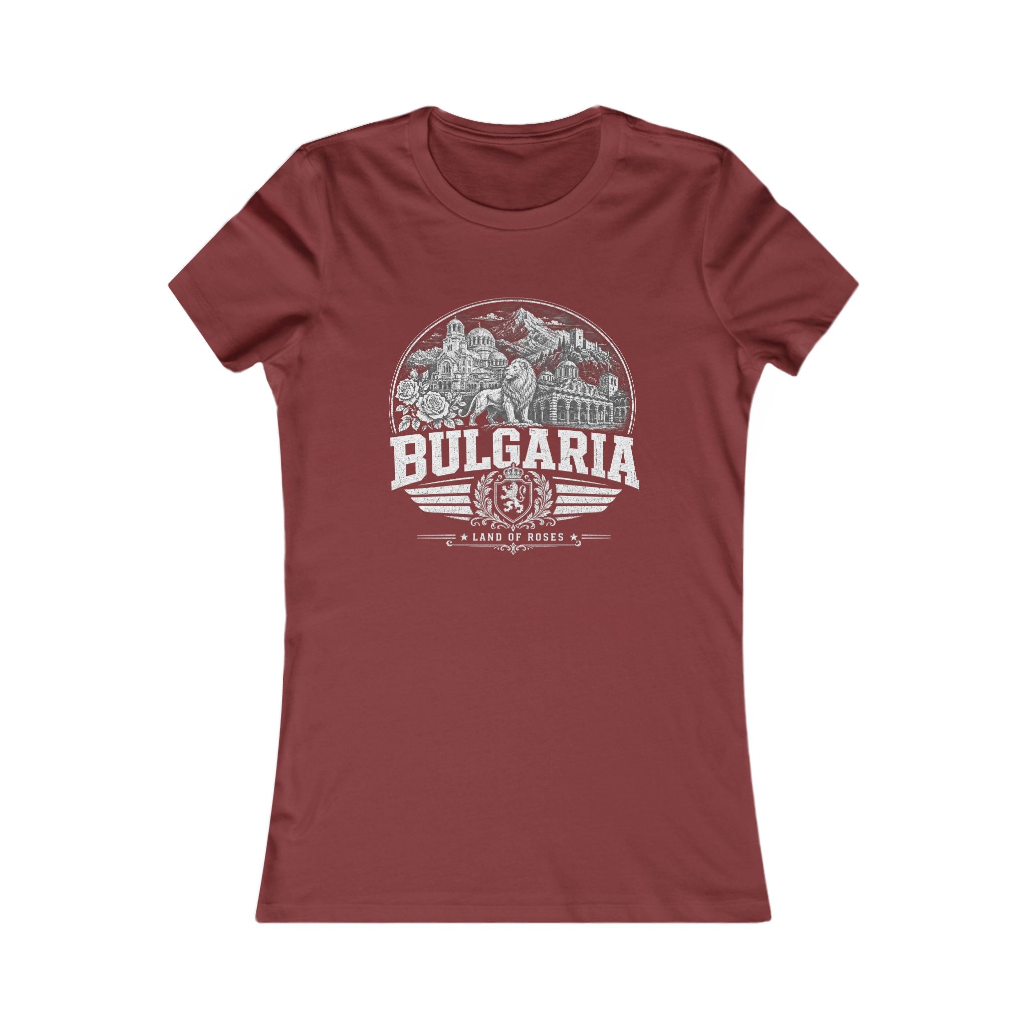 Bulgaria vintage landmarks women's tee — iconic landmark design | Nameshi Destinations (view 15)