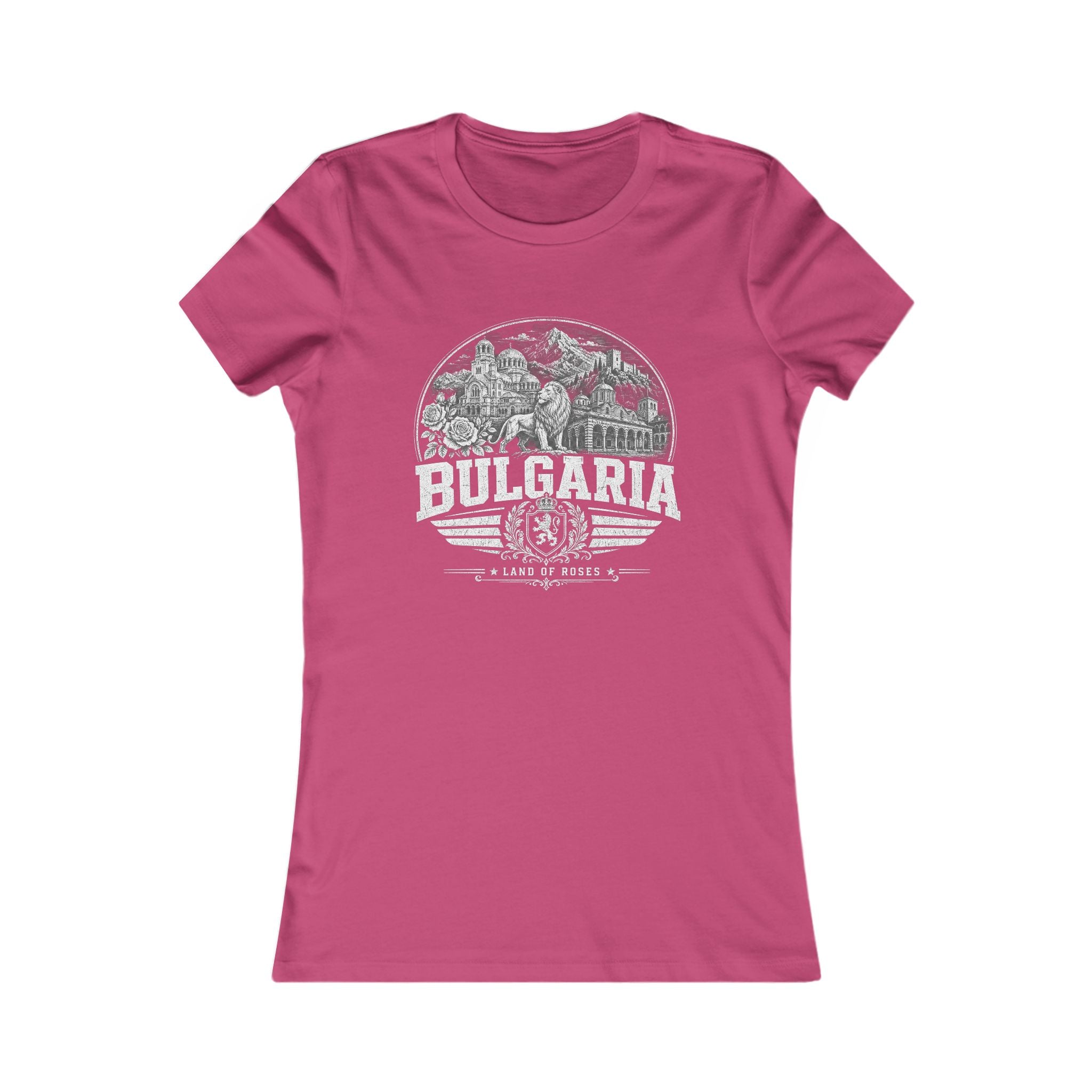Bulgaria vintage landmarks women's tee — iconic landmark design | Nameshi Destinations (view 16)