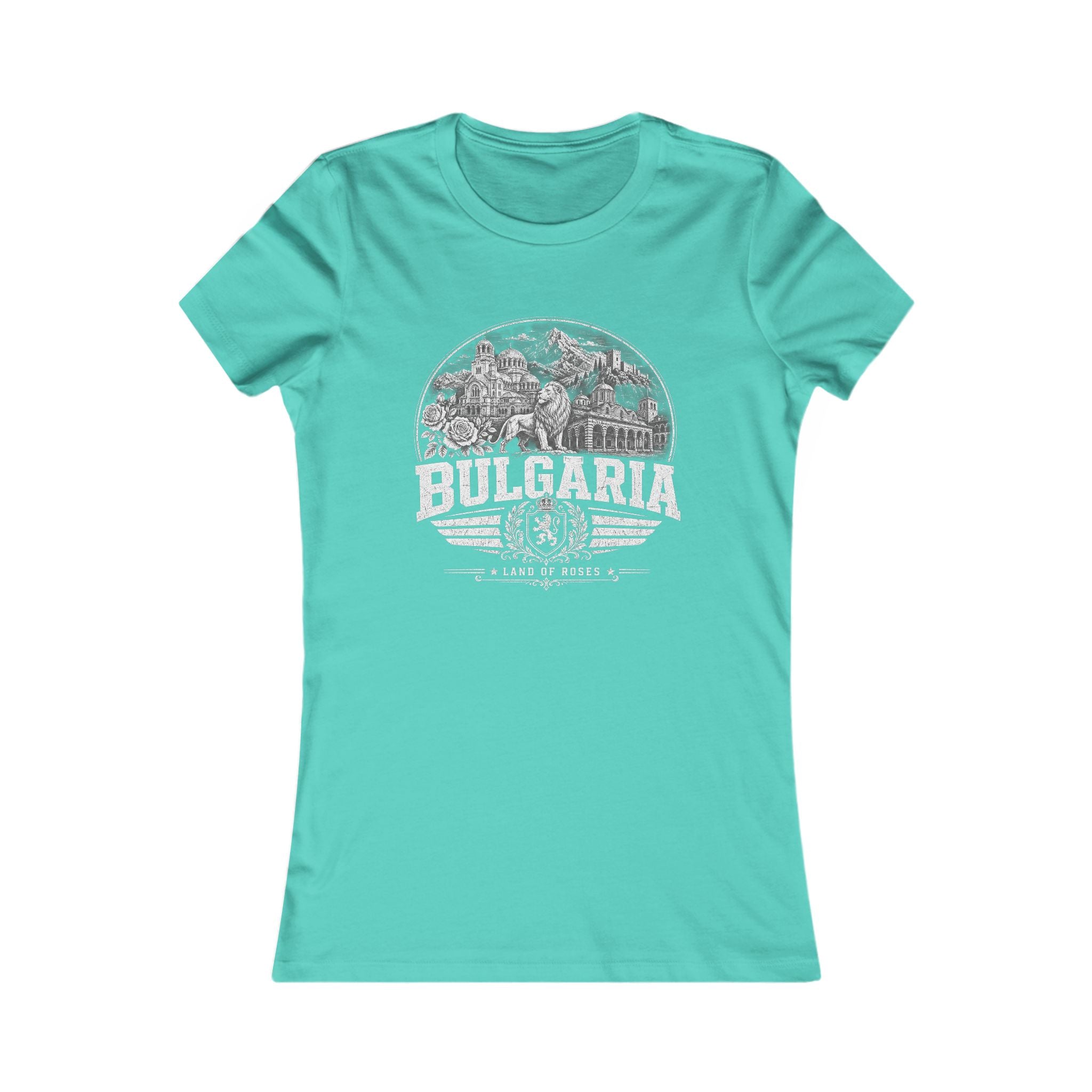 Bulgaria vintage landmarks women's tee — iconic landmark design | Nameshi Destinations (view 14)