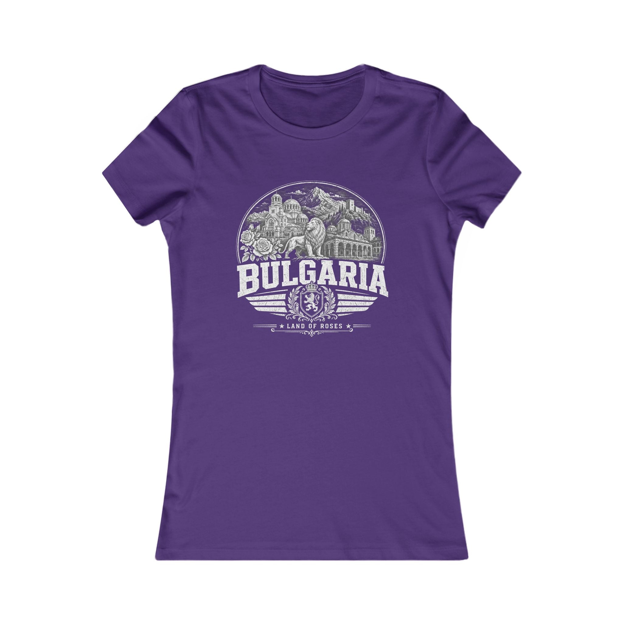 Bulgaria vintage landmarks women's tee — iconic landmark design | Nameshi Destinations (view 6)