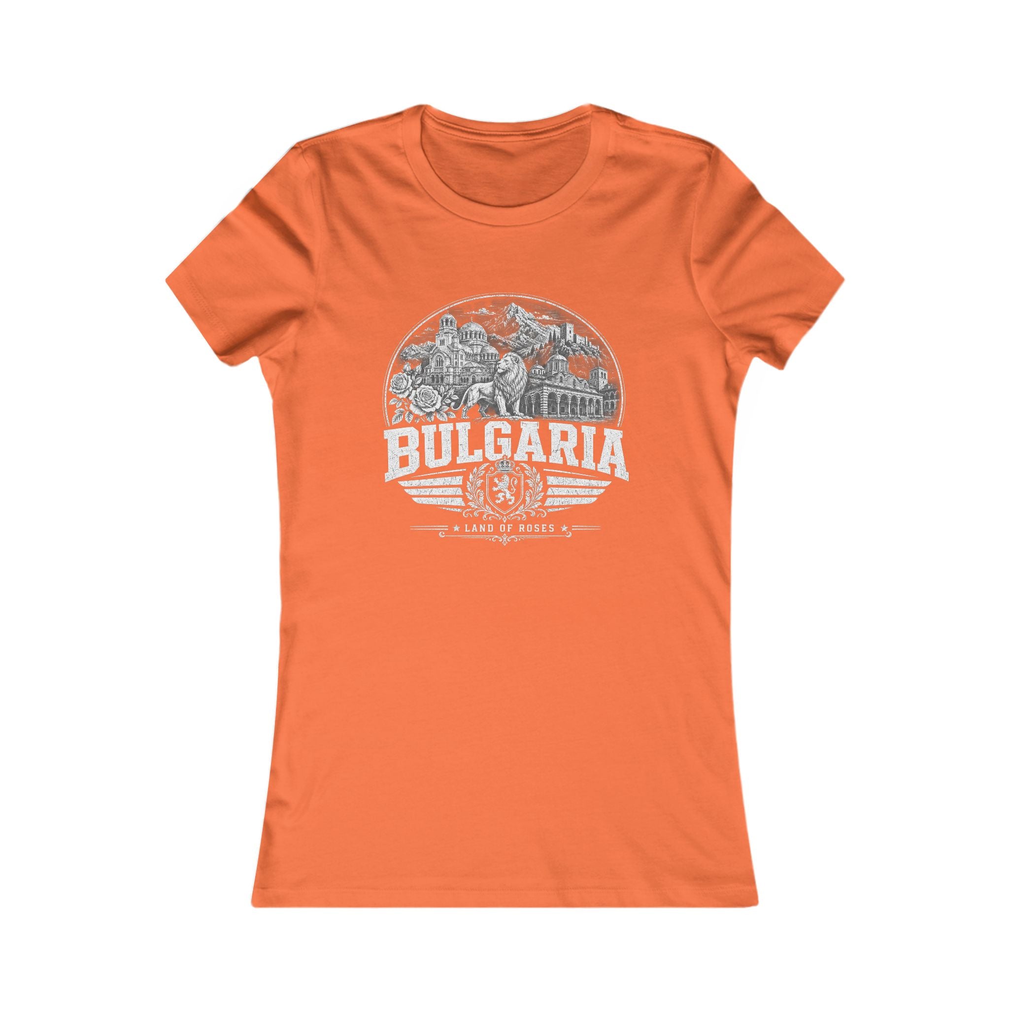 Bulgaria vintage landmarks women's tee — iconic landmark design | Nameshi Destinations (view 12)