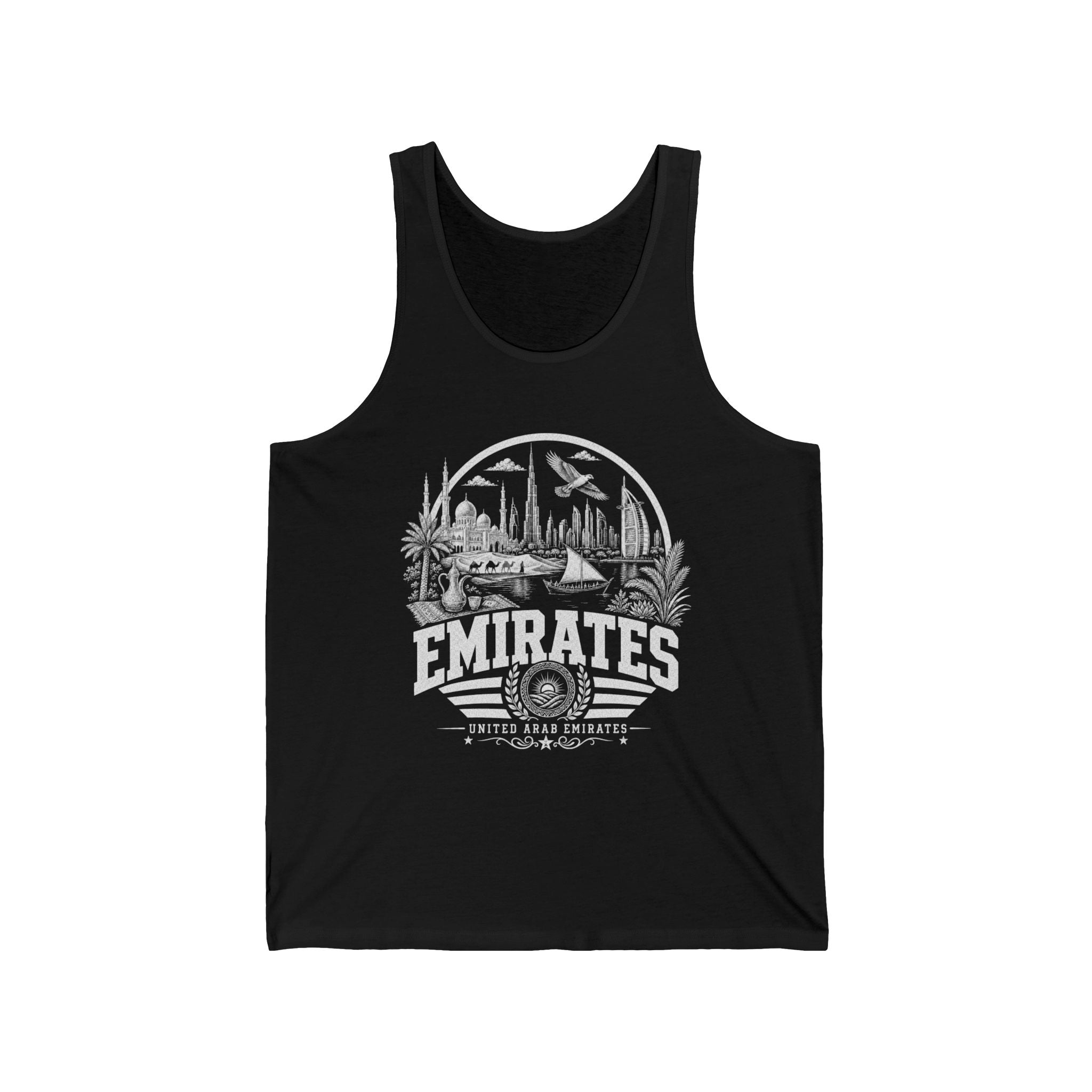 Emiratos Árabes Unidos Joya del Golfo Camiseta sin mangas para hombre