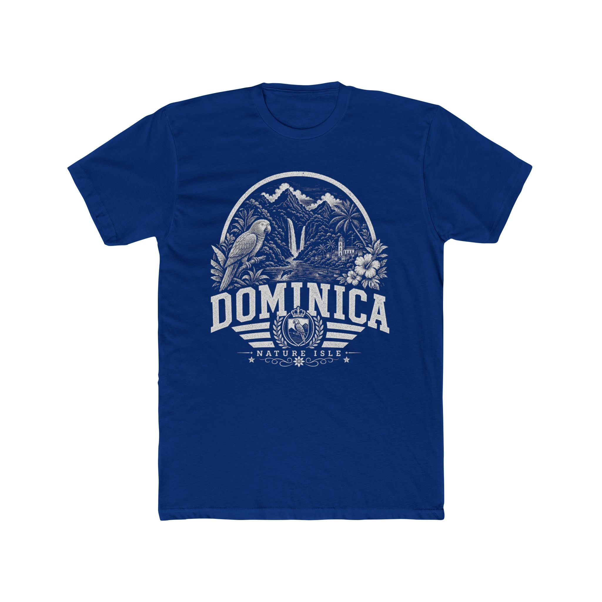 Dominica vintage landmarks men's tee — iconic landmark design | Nameshi Destinations (view 11)