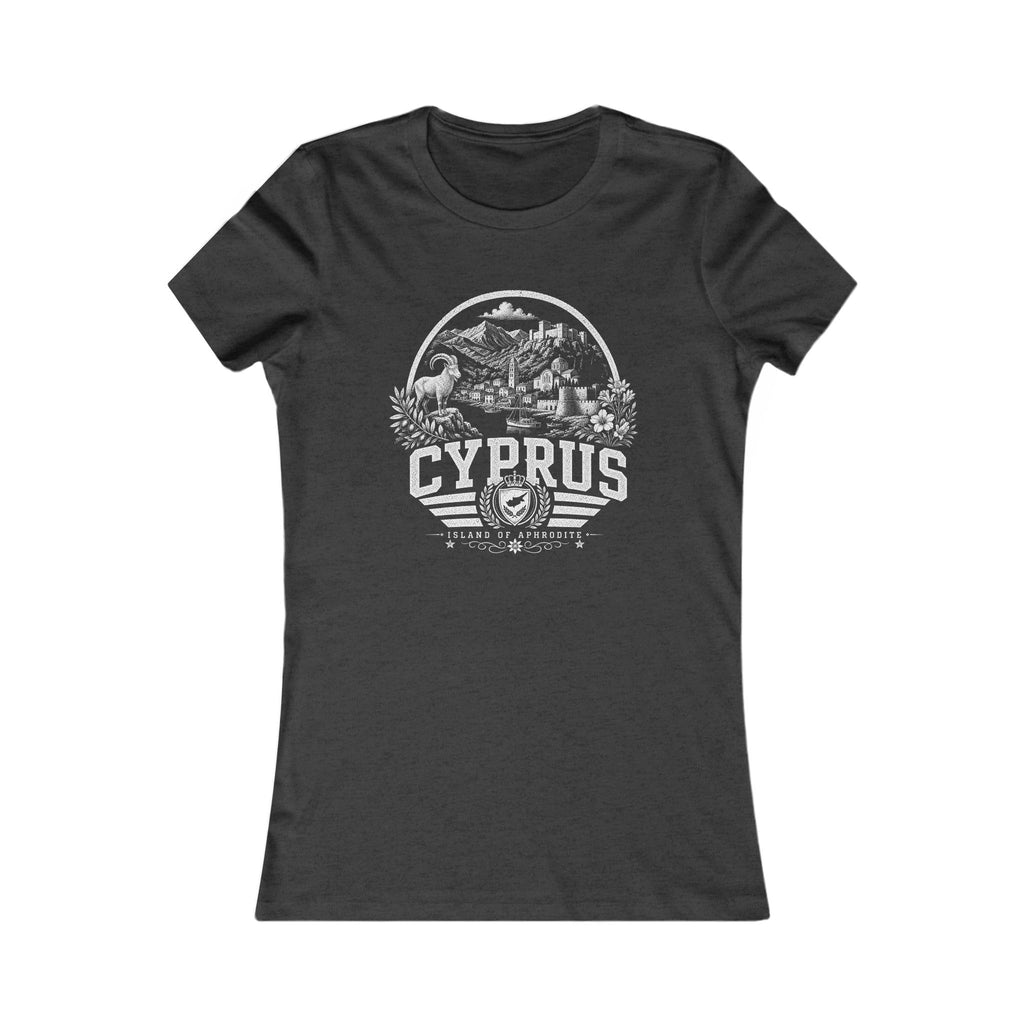 Cyprus vintage landmarks women's tee — iconic landmark design | Nameshi Destinations (view 4)