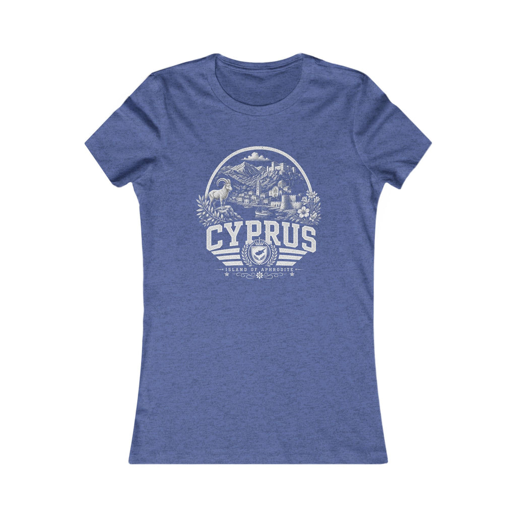 Cyprus vintage landmarks women's tee — iconic landmark design | Nameshi Destinations (view 13)