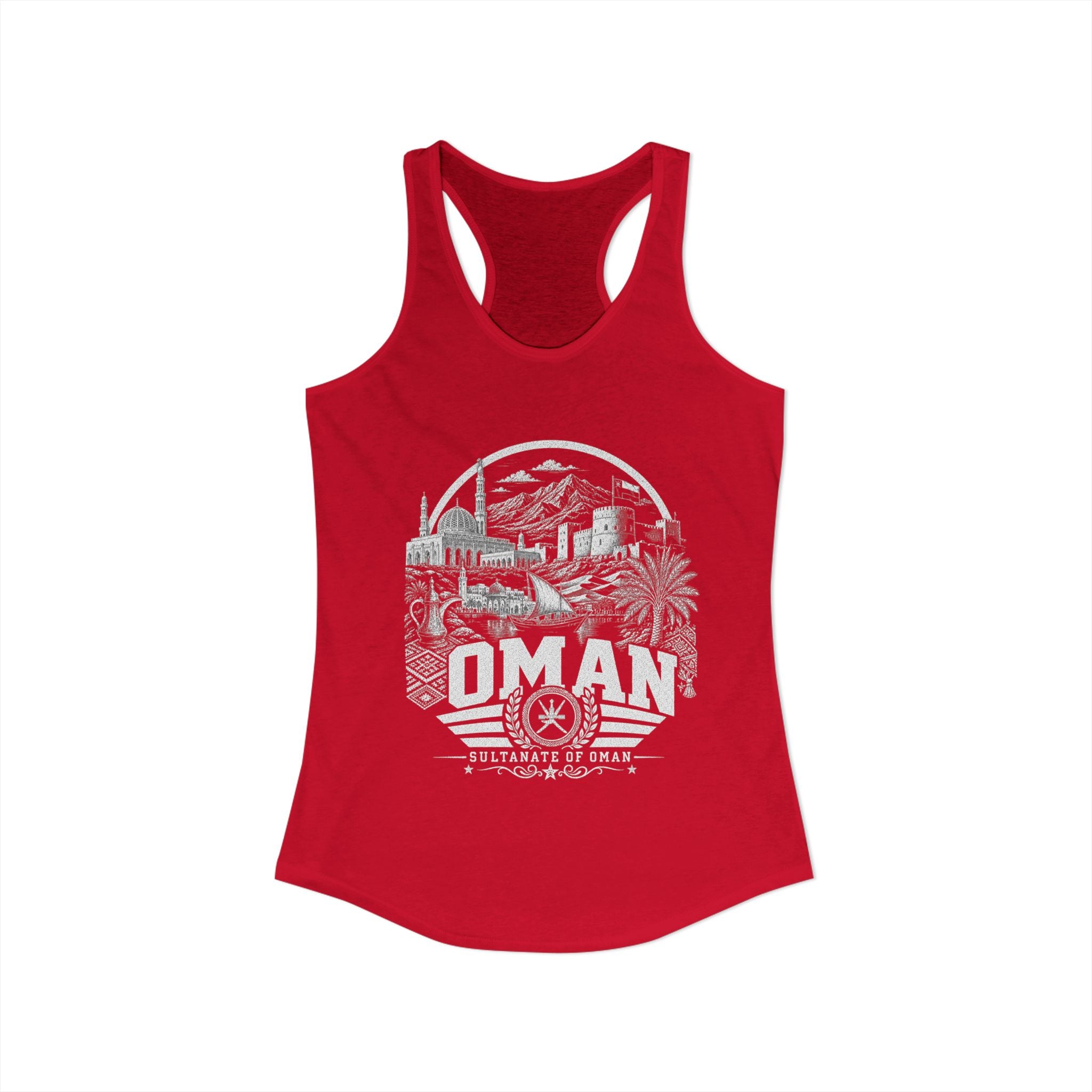 Omán Sultanato de Omán Camiseta sin mangas para mujer