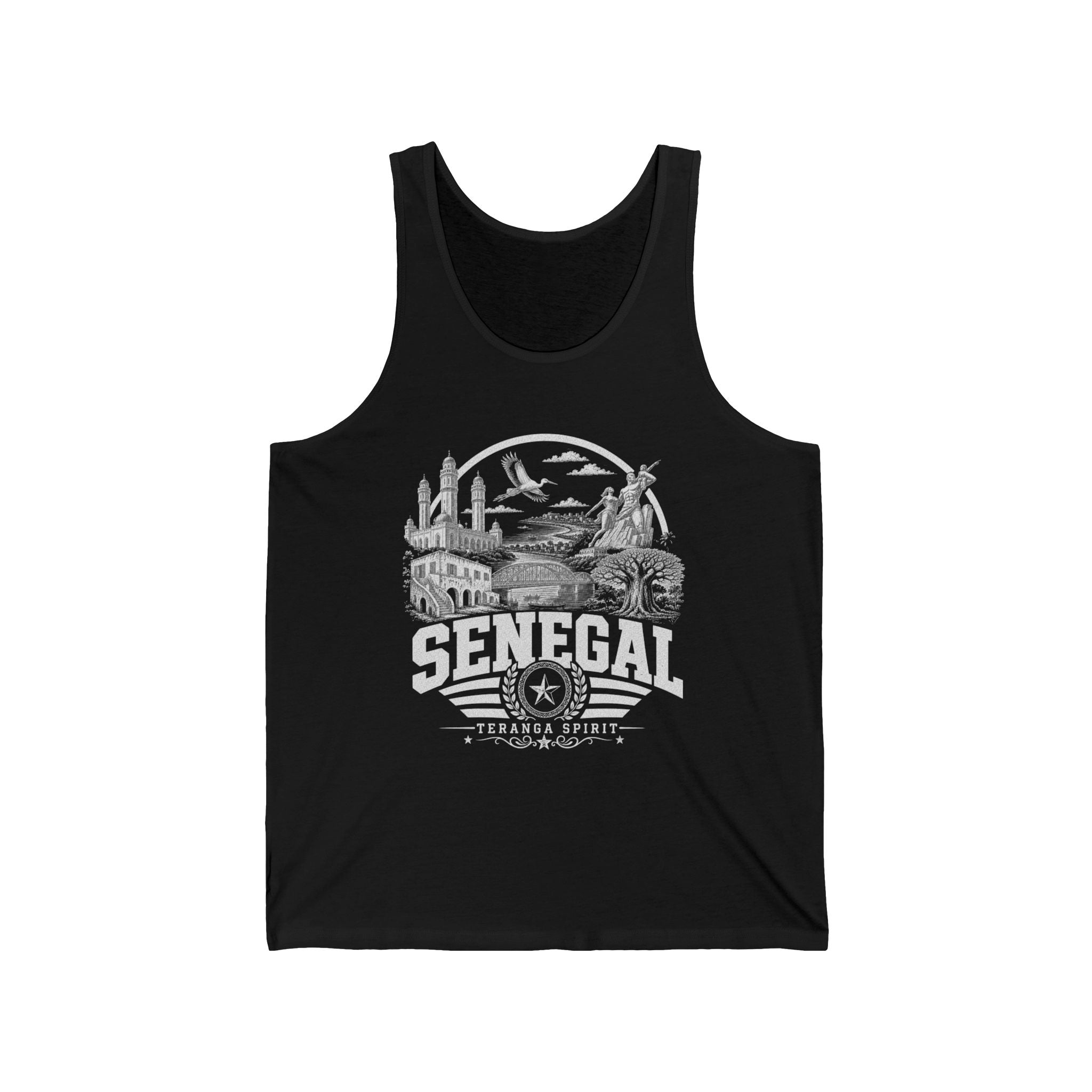 Camiseta de tirantes para hombre Senegal Teranga Spirit