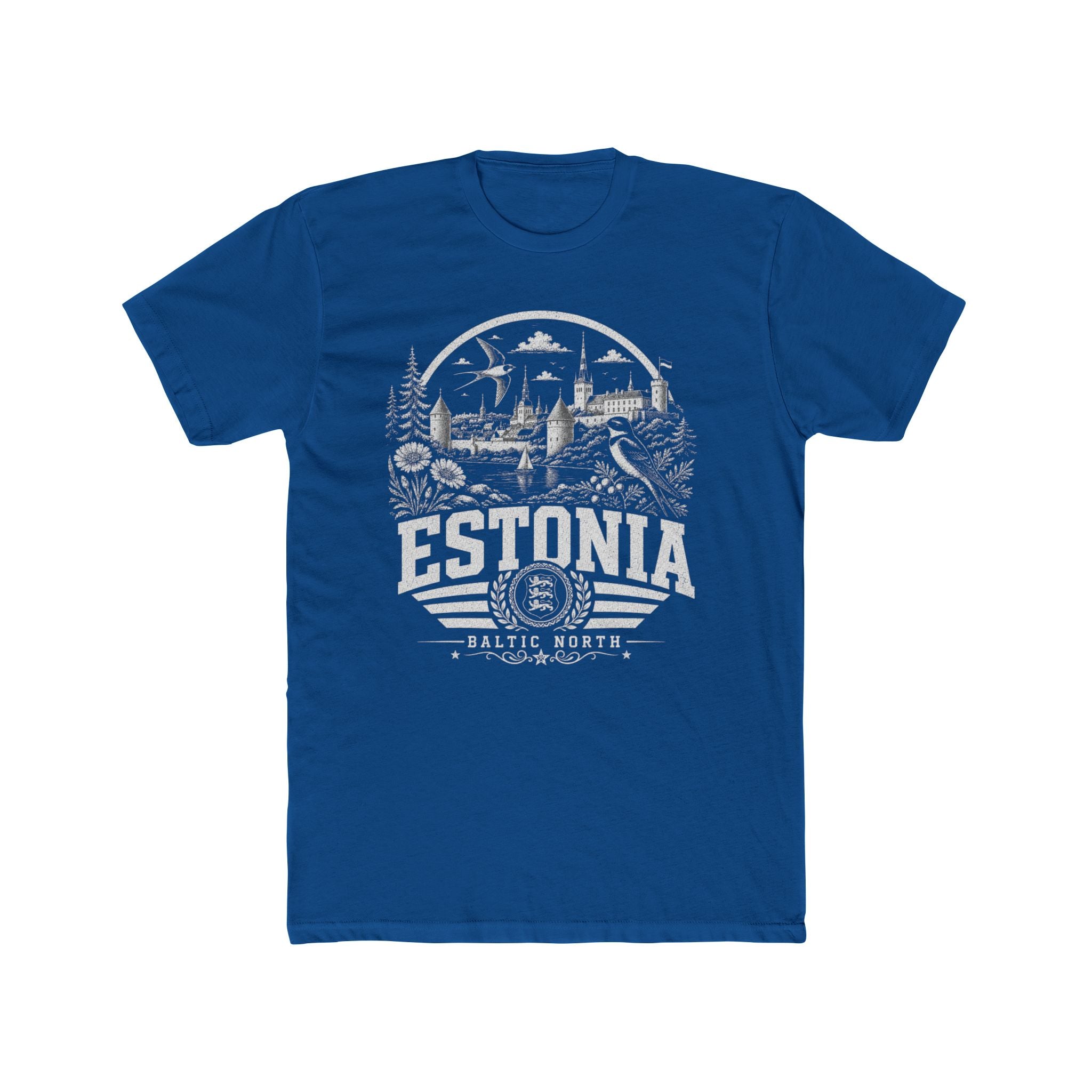 Estonia vintage landmarks men's tee — iconic landmark design | Nameshi Destinations (view 10)