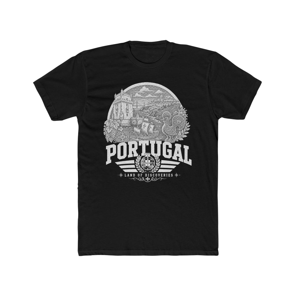 Portugal vintage landmarks men's tee — iconic landmark design | Nameshi Destinations (view 2)