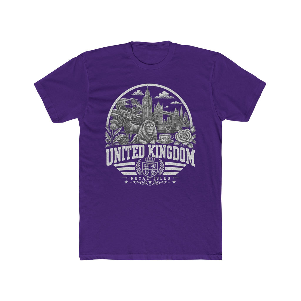 United Kingdom vintage landmarks men's tee — iconic landmark design | Nameshi Destinations (view 13)