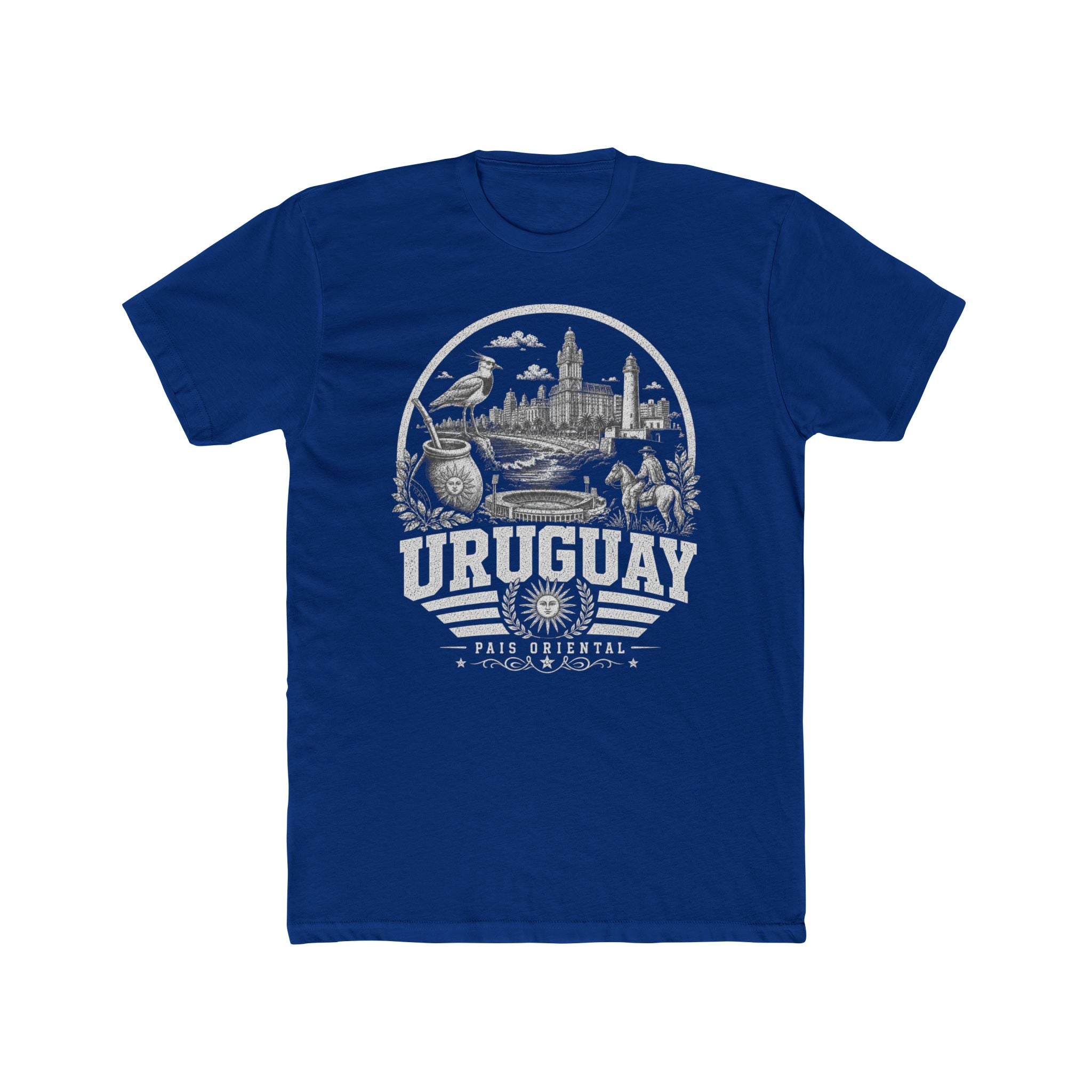 Uruguay vintage landmarks men's tee — iconic landmark design | Nameshi Destinations (view 11)