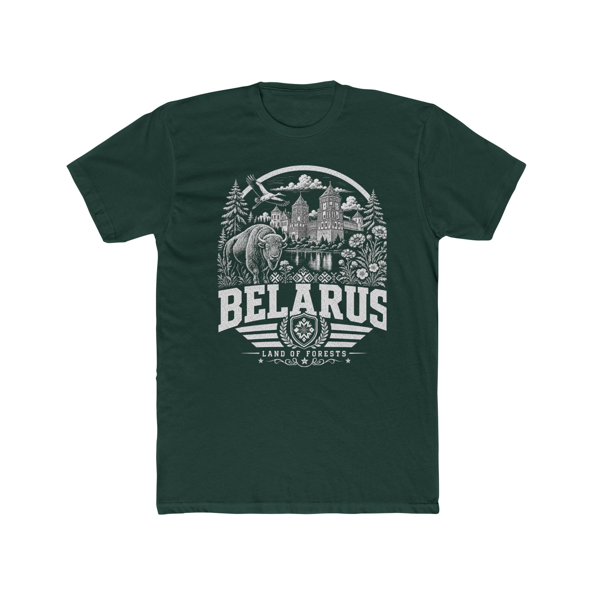 Belarus vintage landmarks men's tee — iconic landmark design | Nameshi Destinations (view 7)