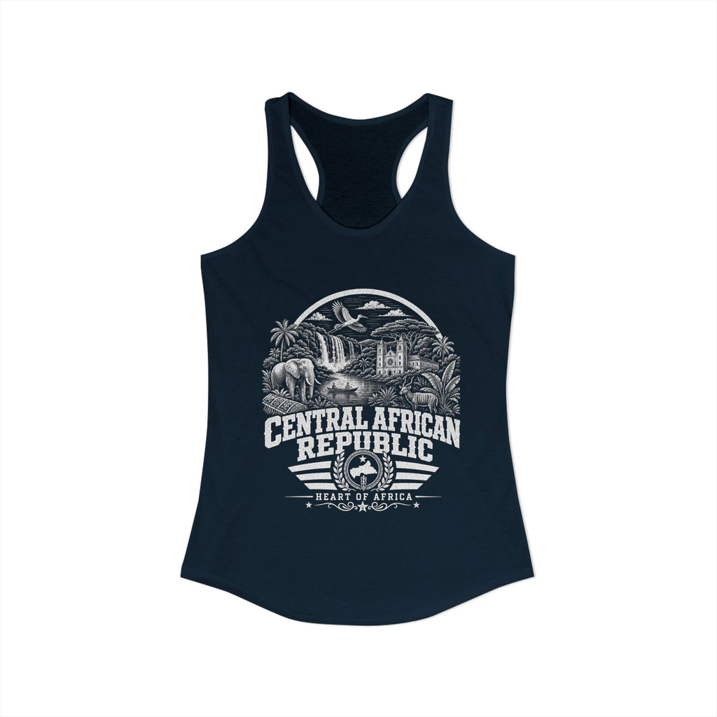 Central African Republic Heart of Africa Women's Tank Top