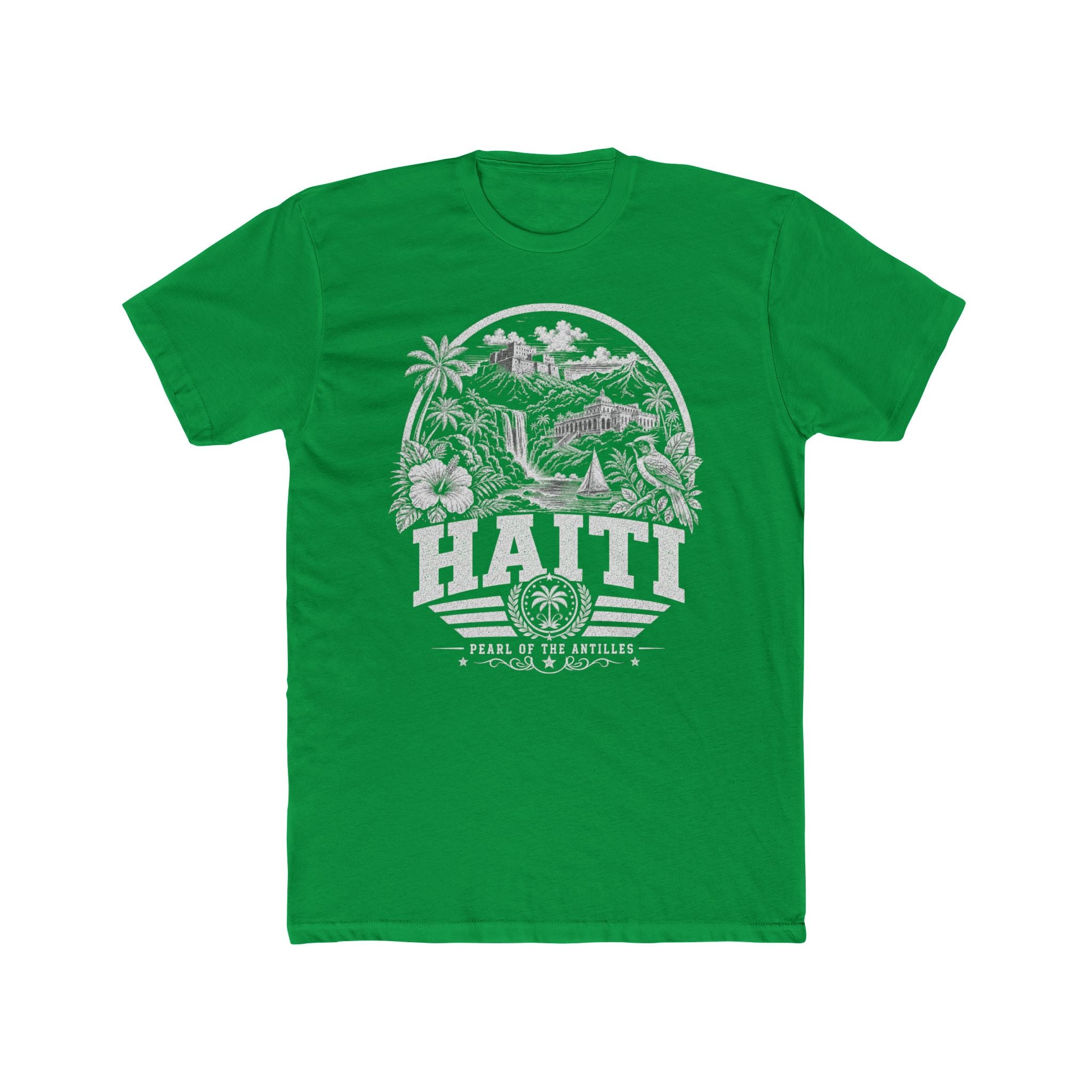 Haiti vintage landmarks men's tee — iconic landmark design | Nameshi Destinations (view 6)