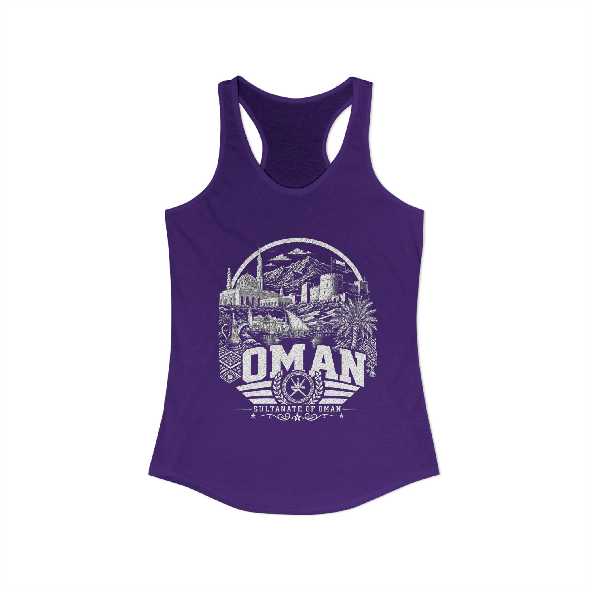 Omán Sultanato de Omán Camiseta sin mangas para mujer
