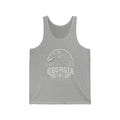 Slovenia vintage landmarks men's tank top — iconic landmark design | Nameshi Destinations (view 5)