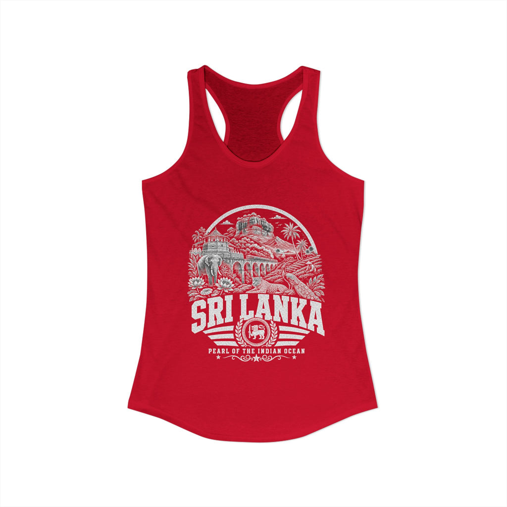 Sri Lanka Pearl of the Indian Ocean Women's Tank Top