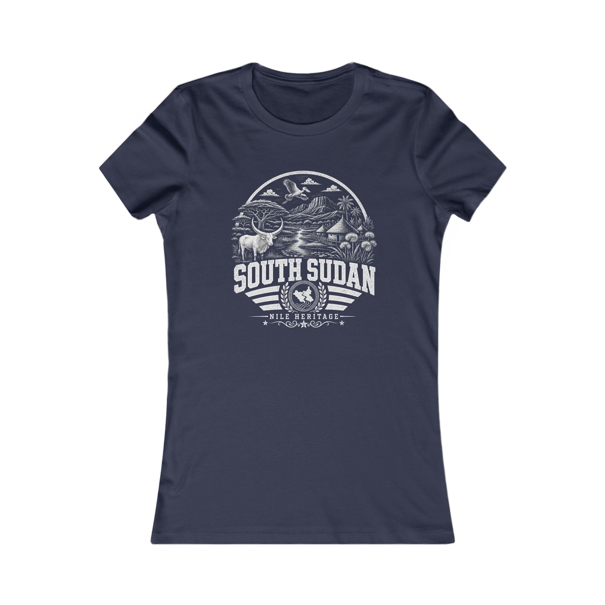 Camiseta Feminina "South Sudan Nile Heritage"