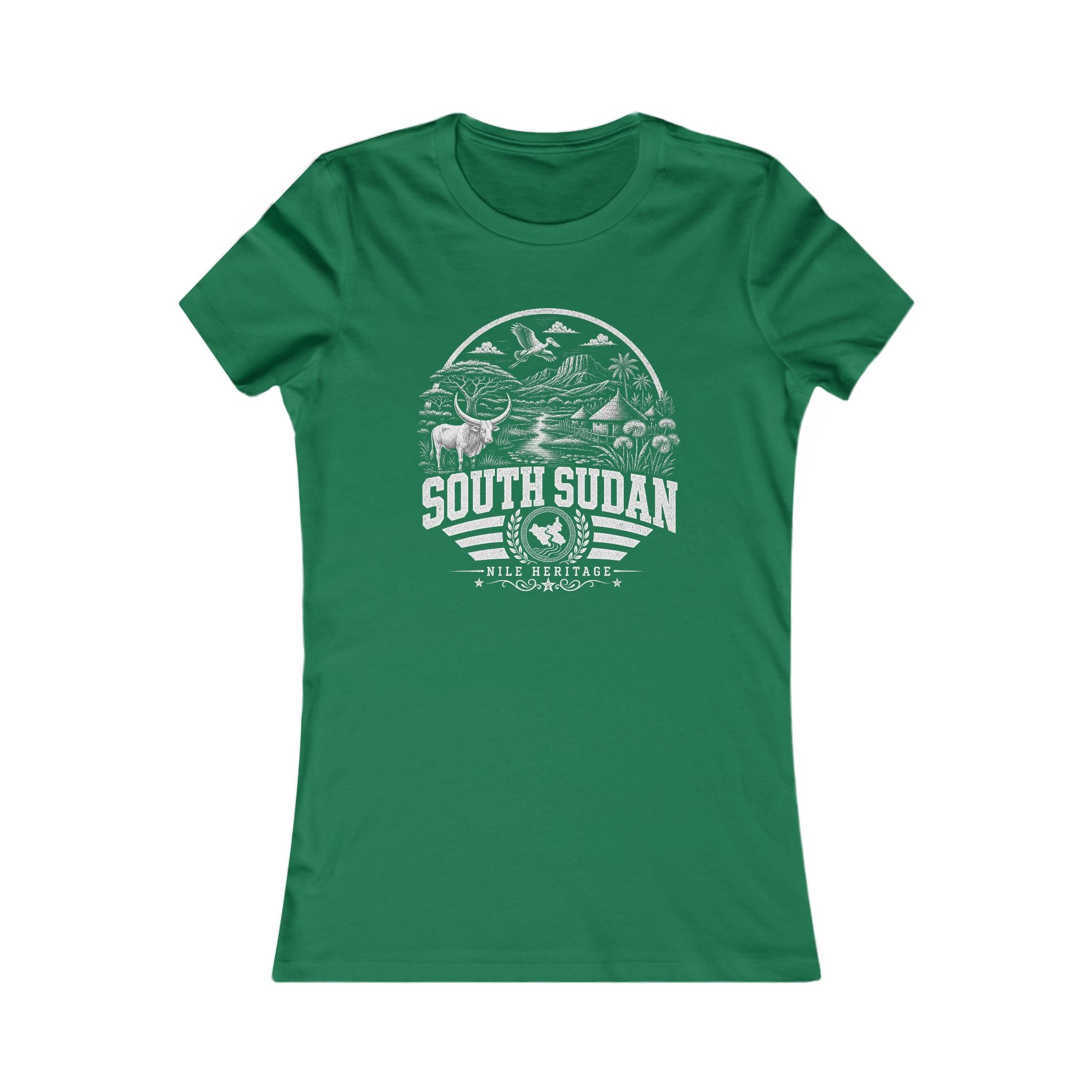 Camiseta Feminina "South Sudan Nile Heritage"