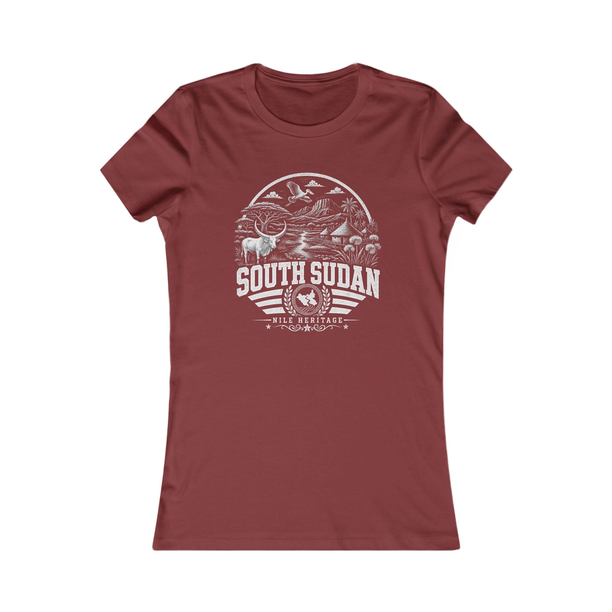 Camiseta Feminina "South Sudan Nile Heritage"