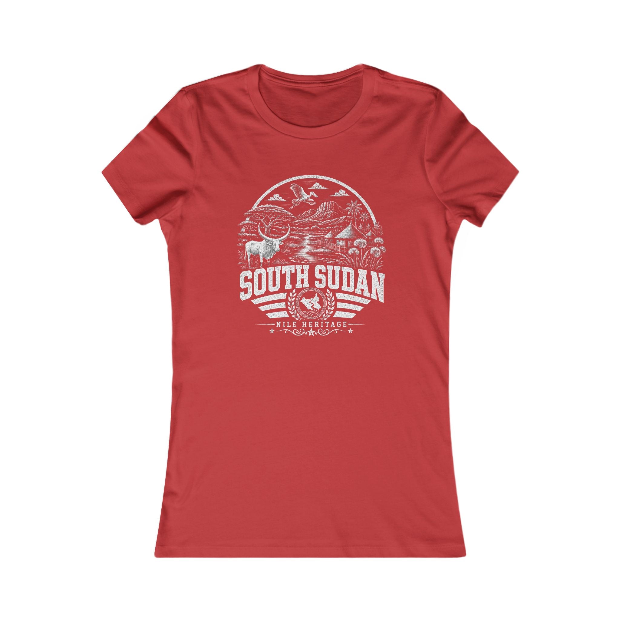 Camiseta Feminina "South Sudan Nile Heritage"