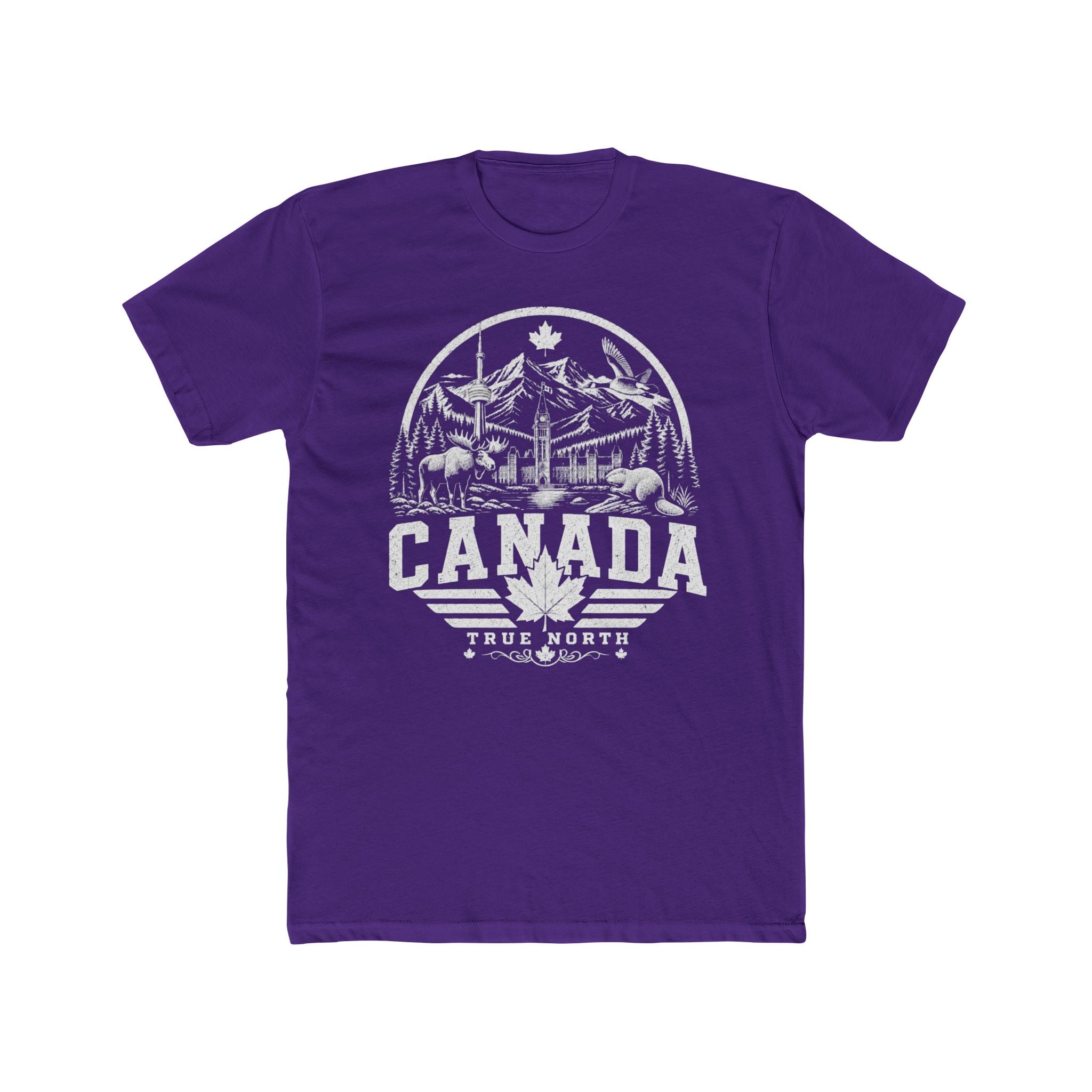 Canada vintage landmarks men's tee — iconic landmark design | Nameshi Destinations (view 12)