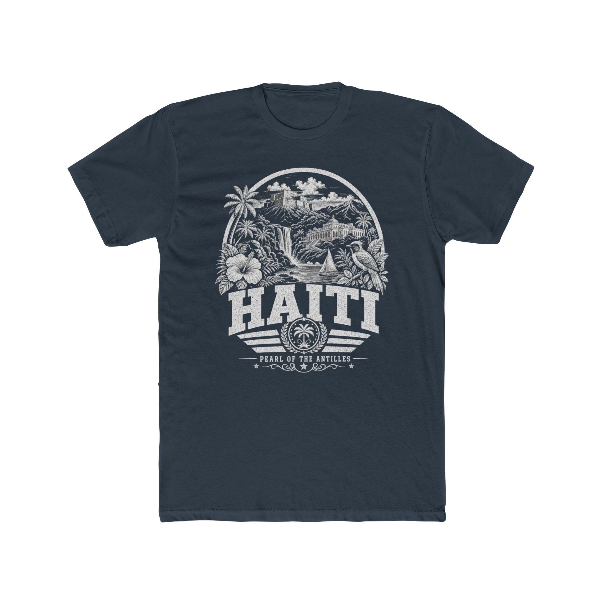 Haiti vintage landmarks men's tee — iconic landmark design | Nameshi Destinations (view 8)