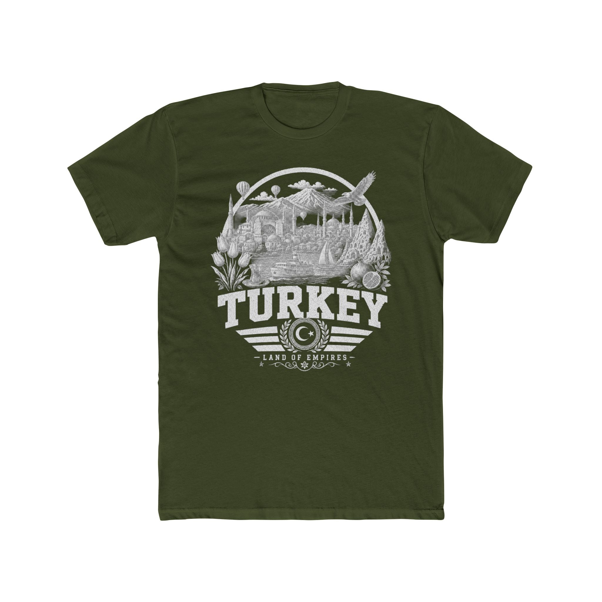 Turkey vintage landmarks men's tee — iconic landmark design | Nameshi Destinations (view 4)