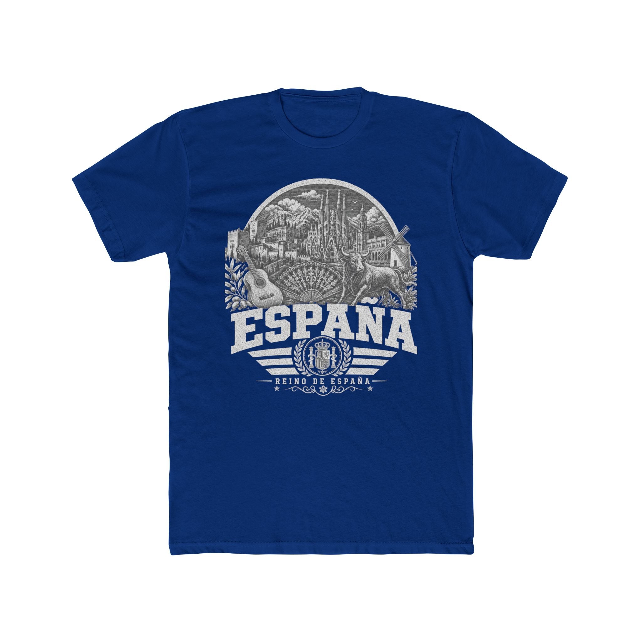 España vintage landmarks men's tee — iconic landmark design | Nameshi Destinations (view 11)