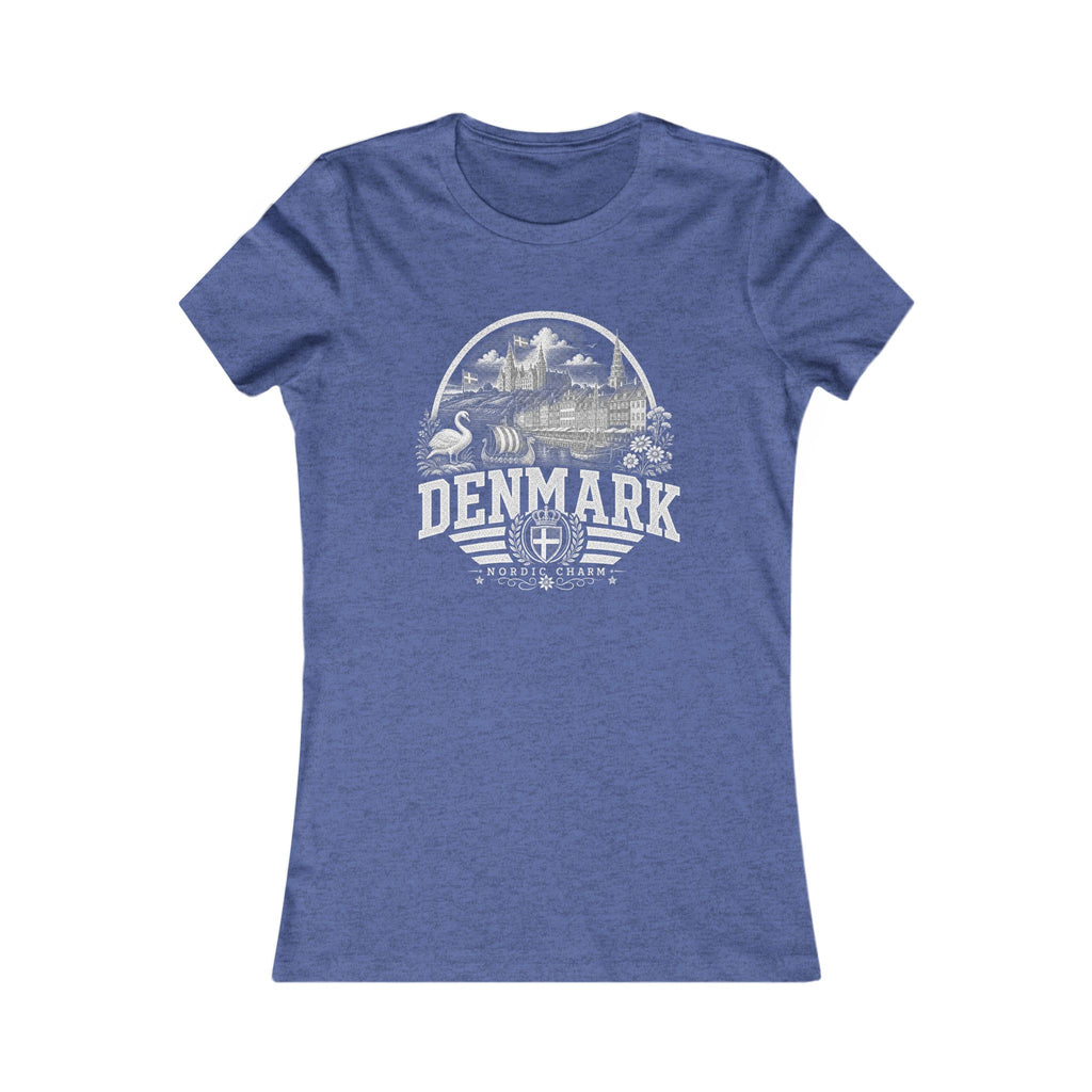 Denmark vintage landmarks women's tee — iconic landmark design | Nameshi Destinations (view 13)