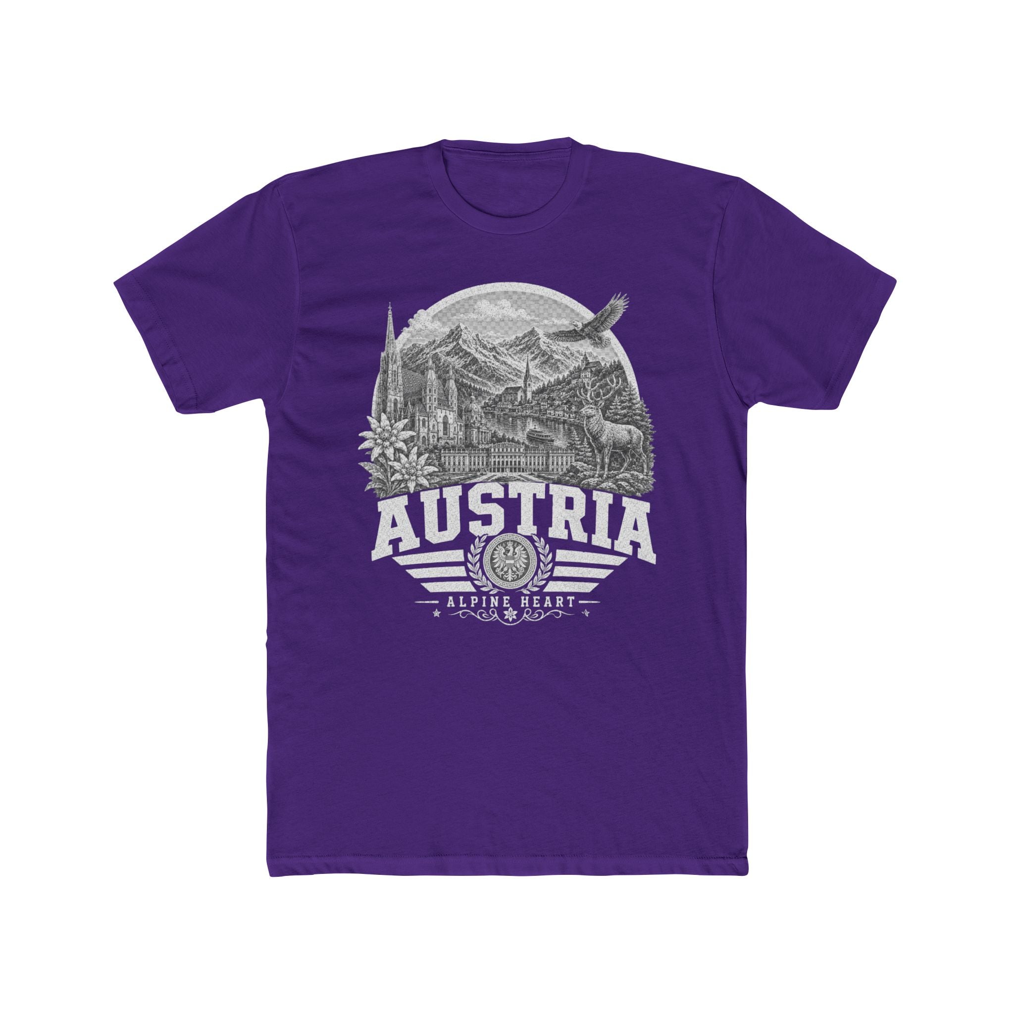 Austria vintage landmarks men's tee — iconic landmark design | Nameshi Destinations (view 13)