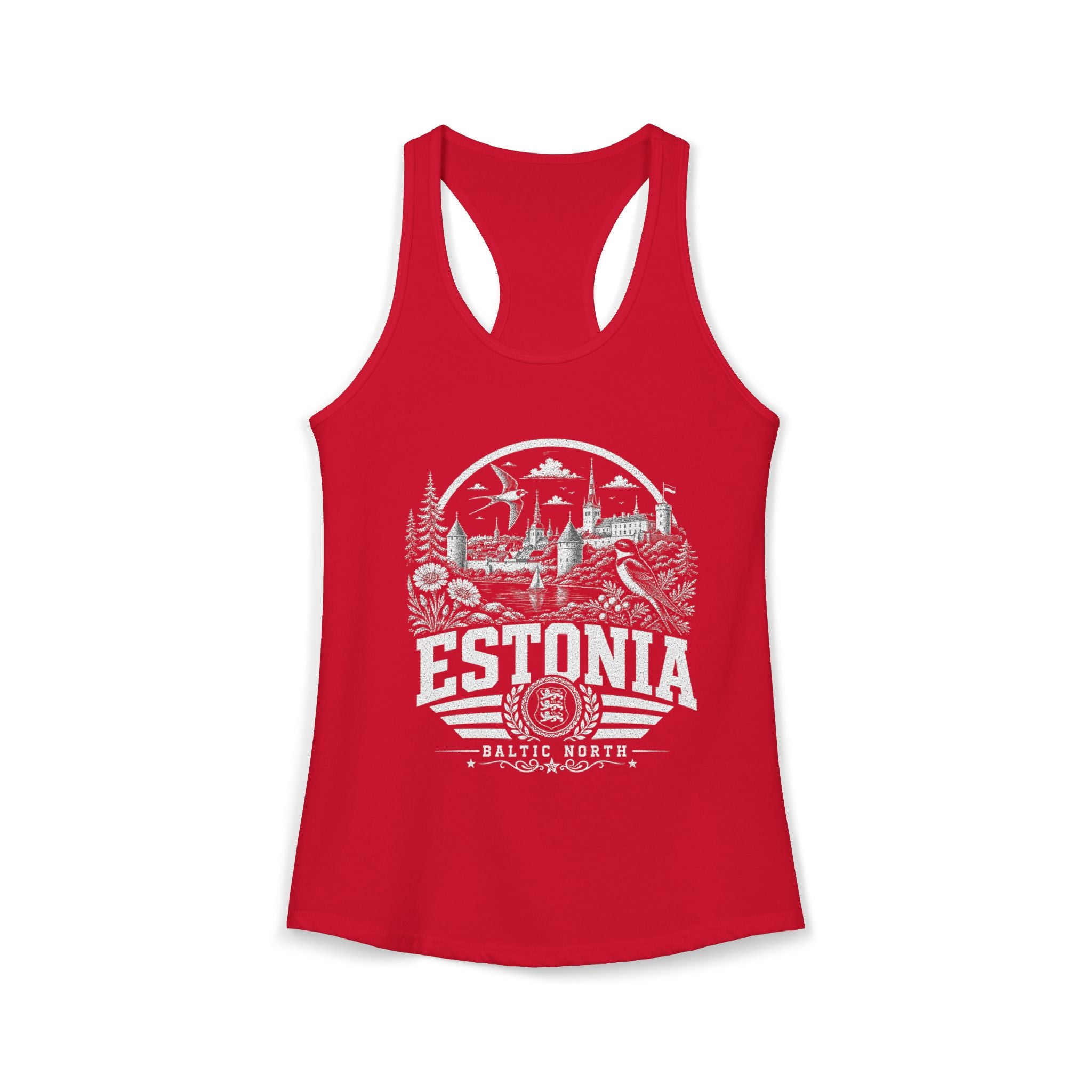 Estonia vintage landmarks tank top — iconic landmark design | Nameshi Destinations (view 16)