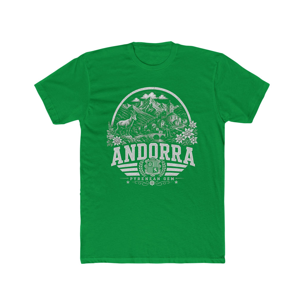 Andorra vintage landmarks men's tee — iconic landmark design | Nameshi Destinations (view 6)