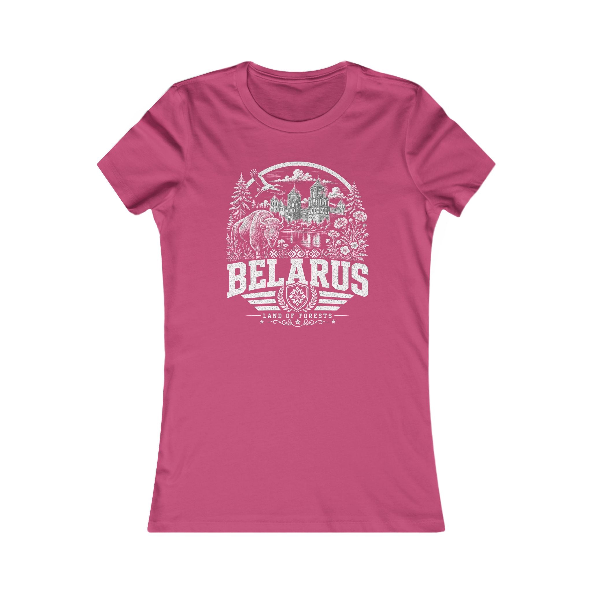 Belarus vintage landmarks women's tee — iconic landmark design | Nameshi Destinations (view 16)