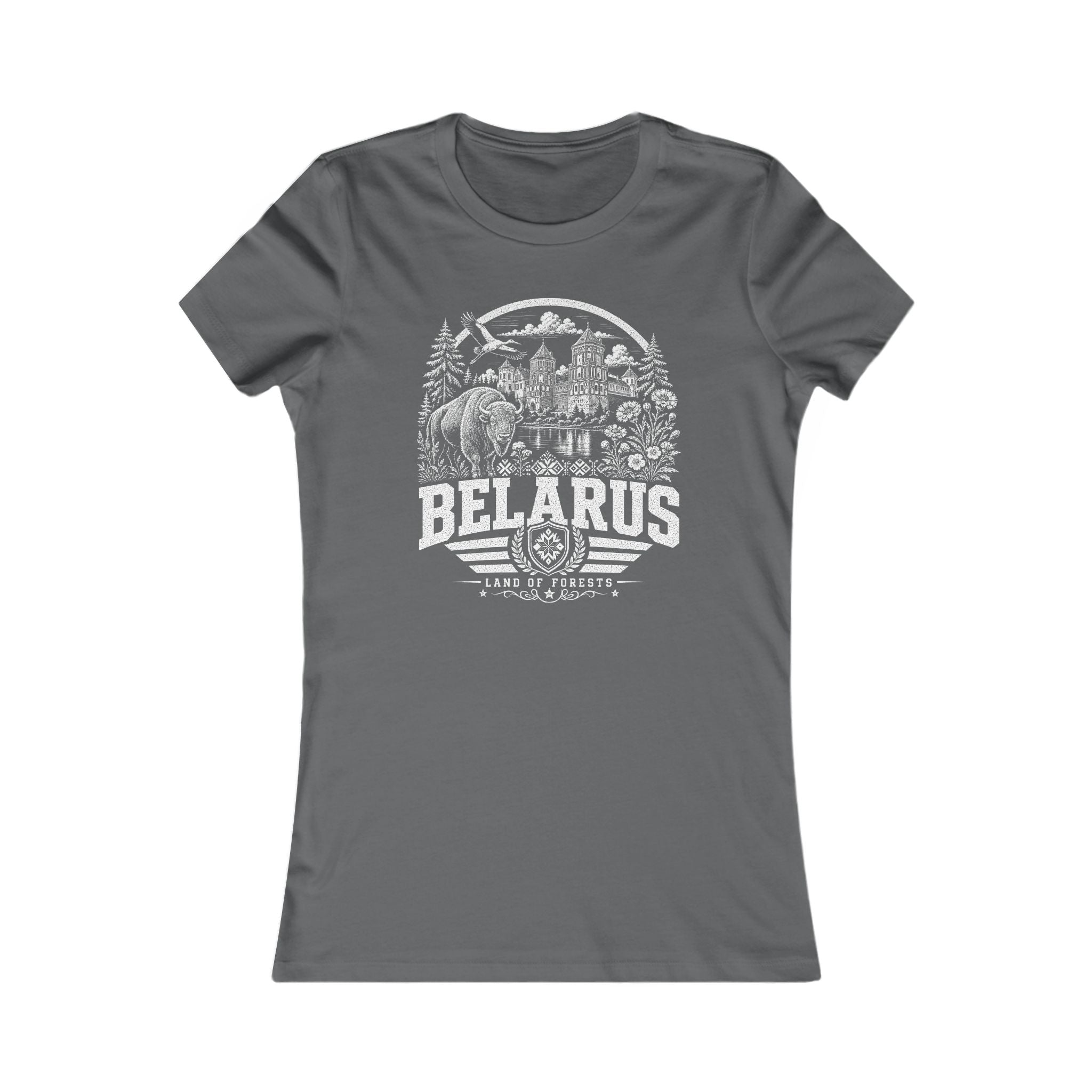 Belarus vintage landmarks women's tee — iconic landmark design | Nameshi Destinations (view 11)