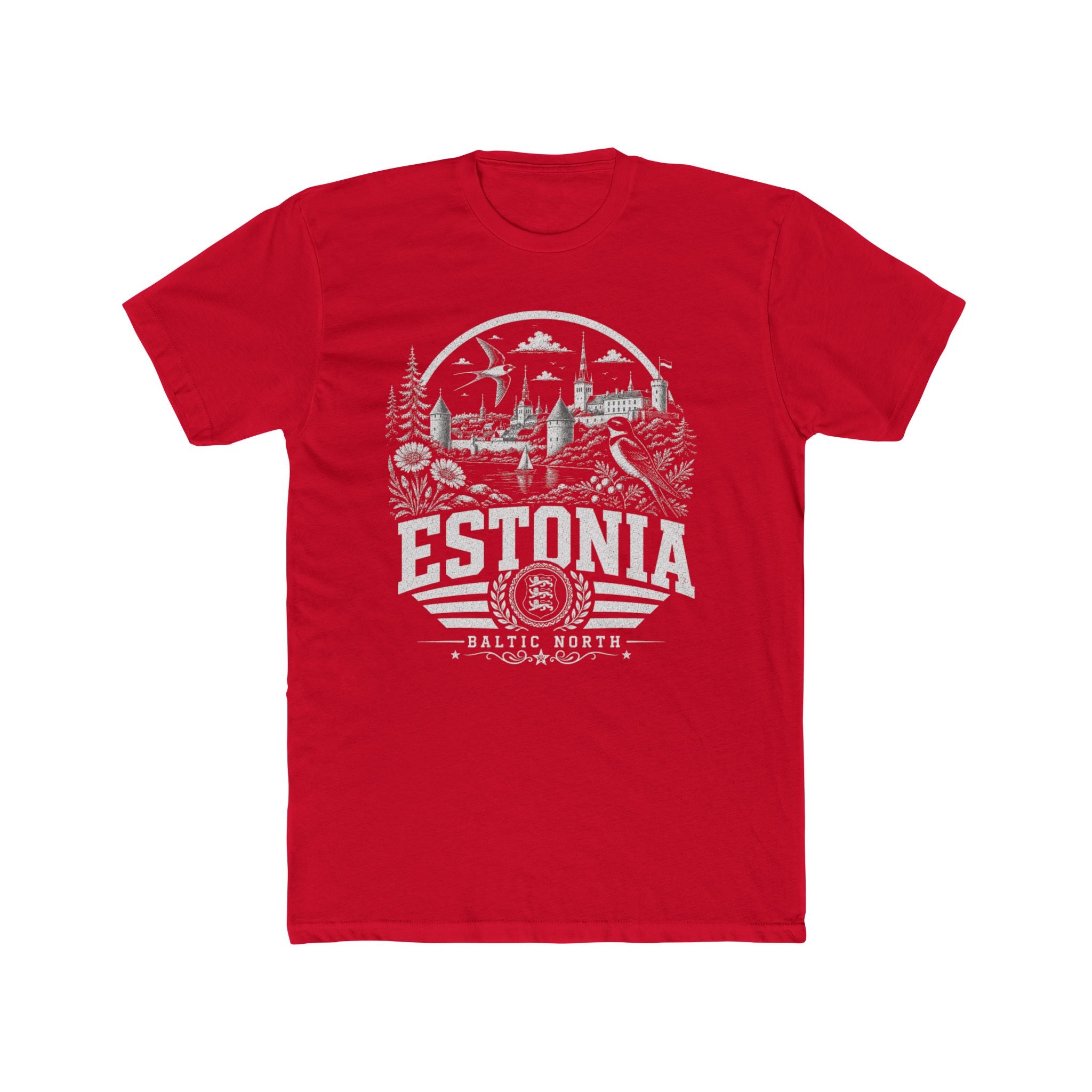 Estonia vintage landmarks men's tee — iconic landmark design | Nameshi Destinations (view 15)