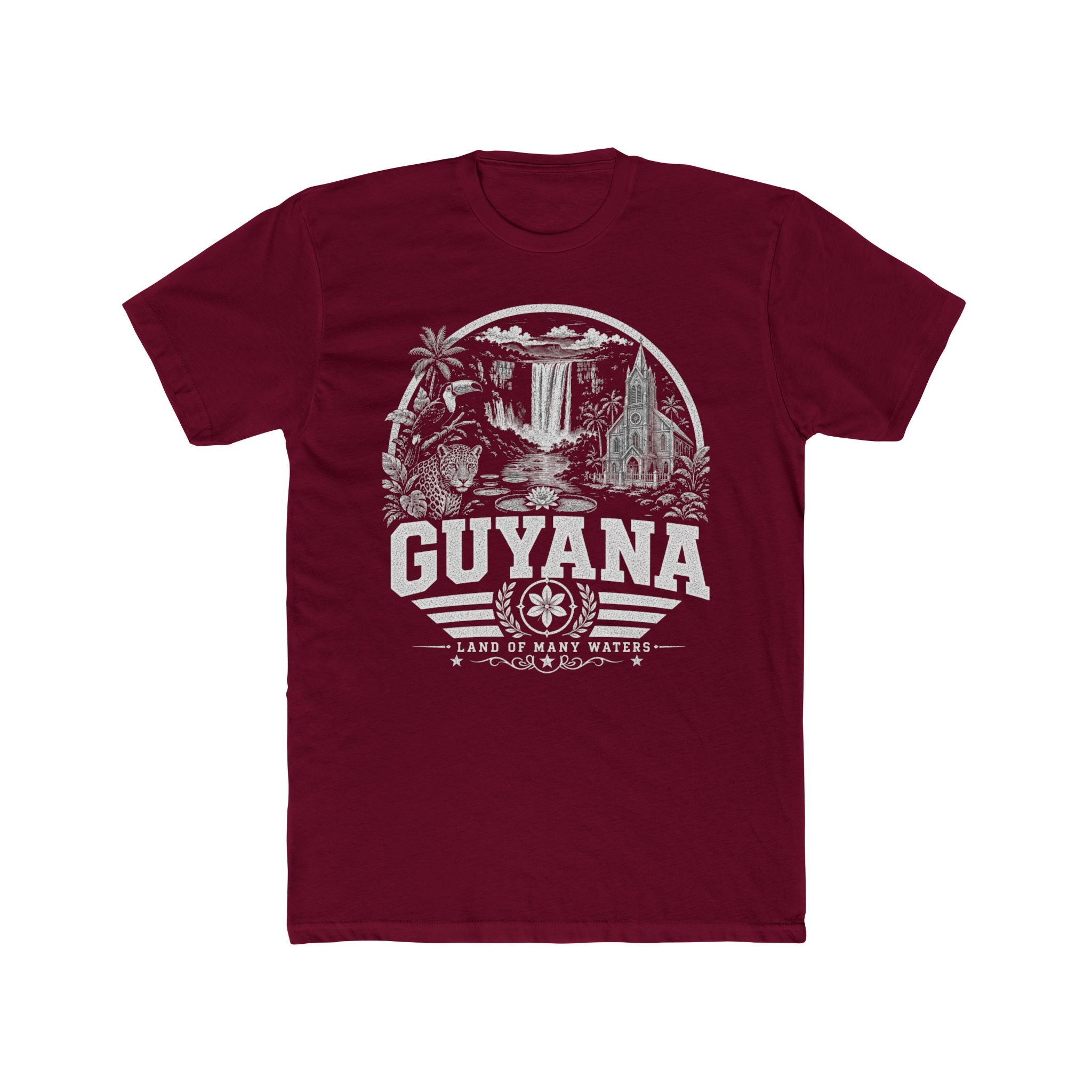 Guyana vintage landmarks men's tee — iconic landmark design | Nameshi Destinations (view 14)