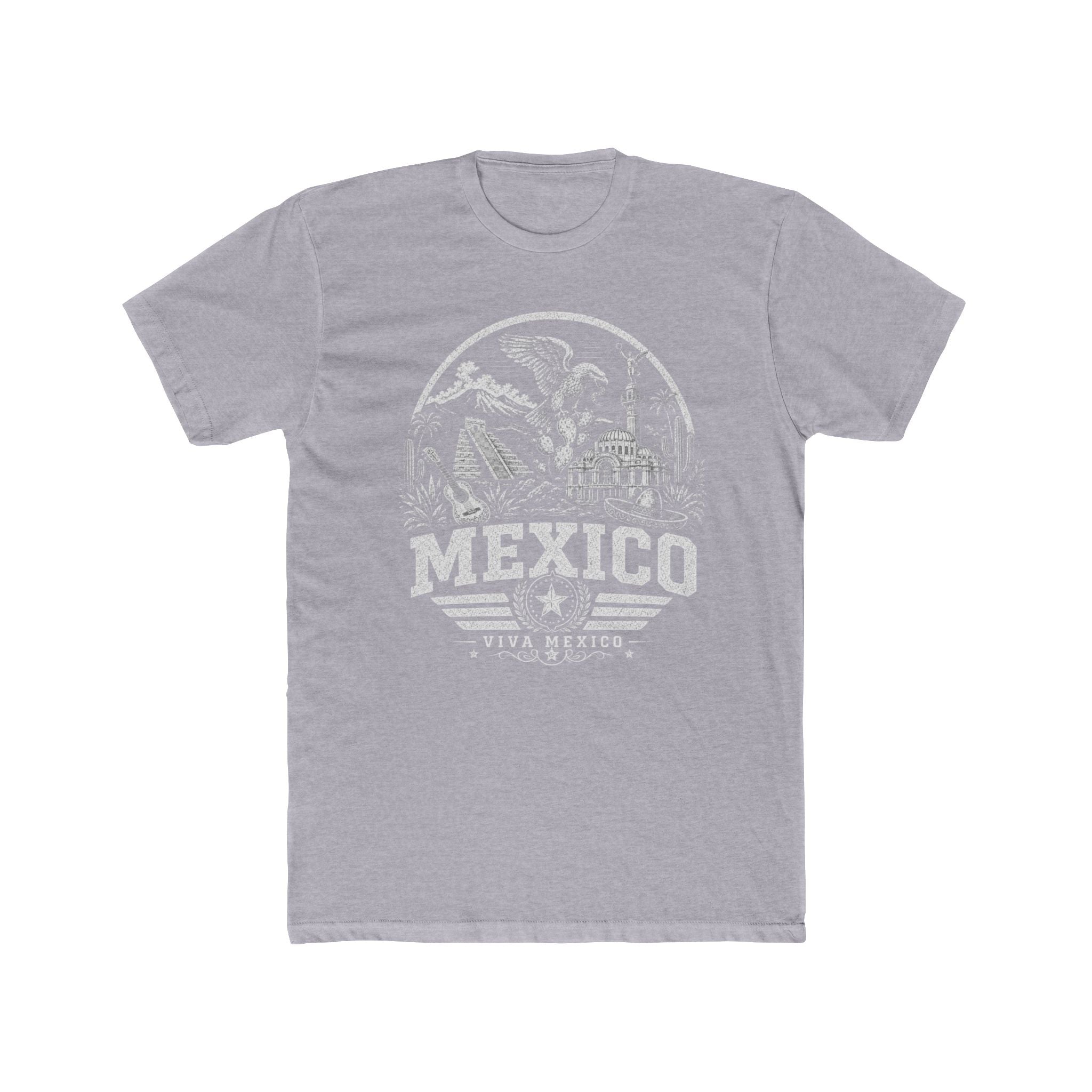 Mexico vintage landmarks men's tee — iconic landmark design | Nameshi Destinations (view 3)