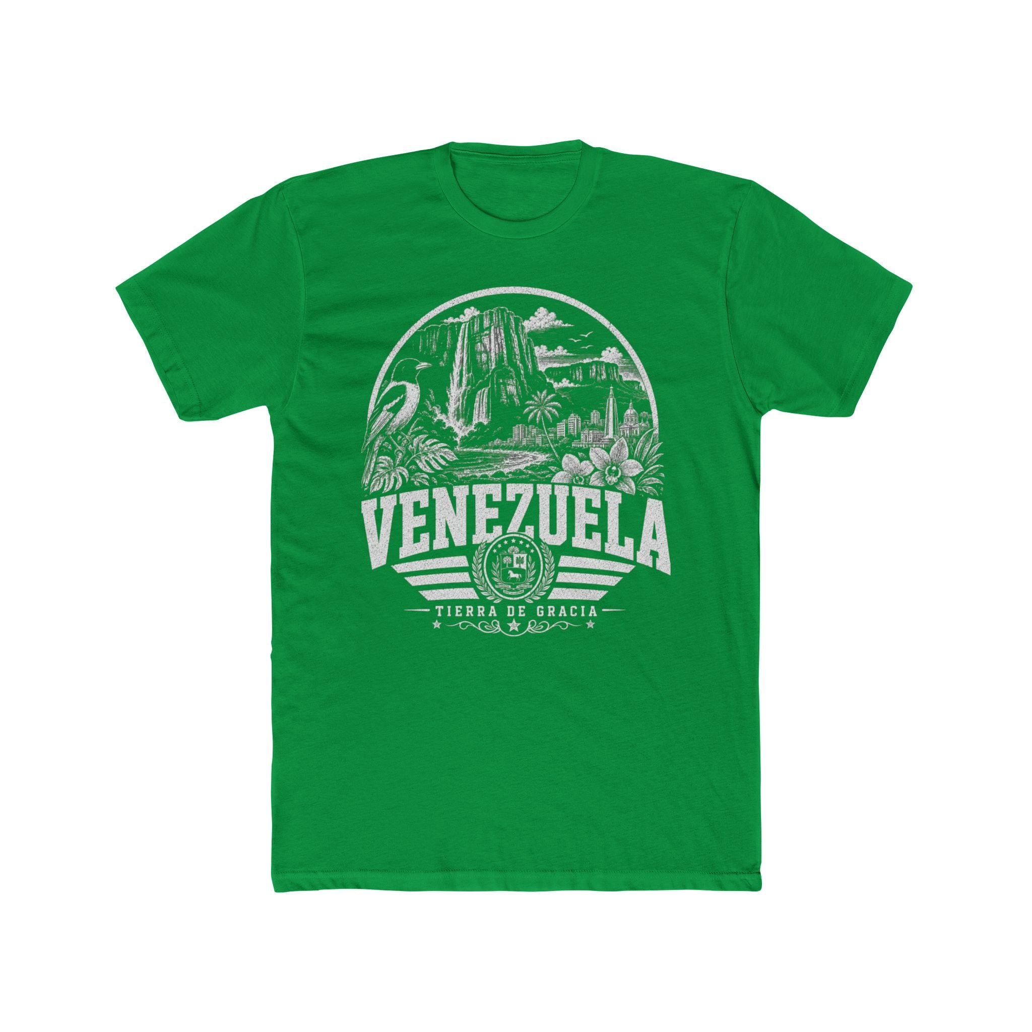 Venezuela vintage landmarks men's tee — iconic landmark design | Nameshi Destinations (view 6)