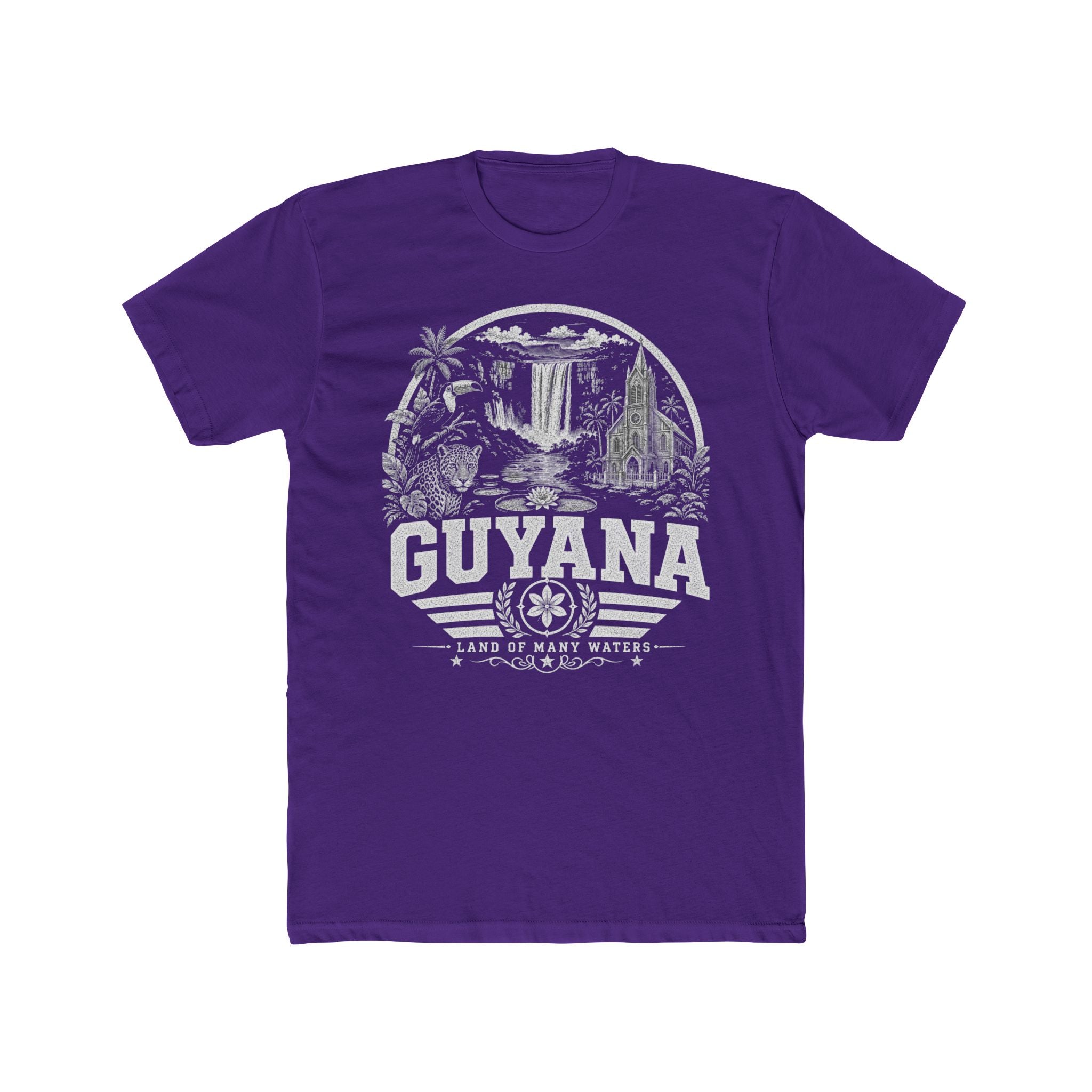 Guyana vintage landmarks men's tee — iconic landmark design | Nameshi Destinations (view 13)