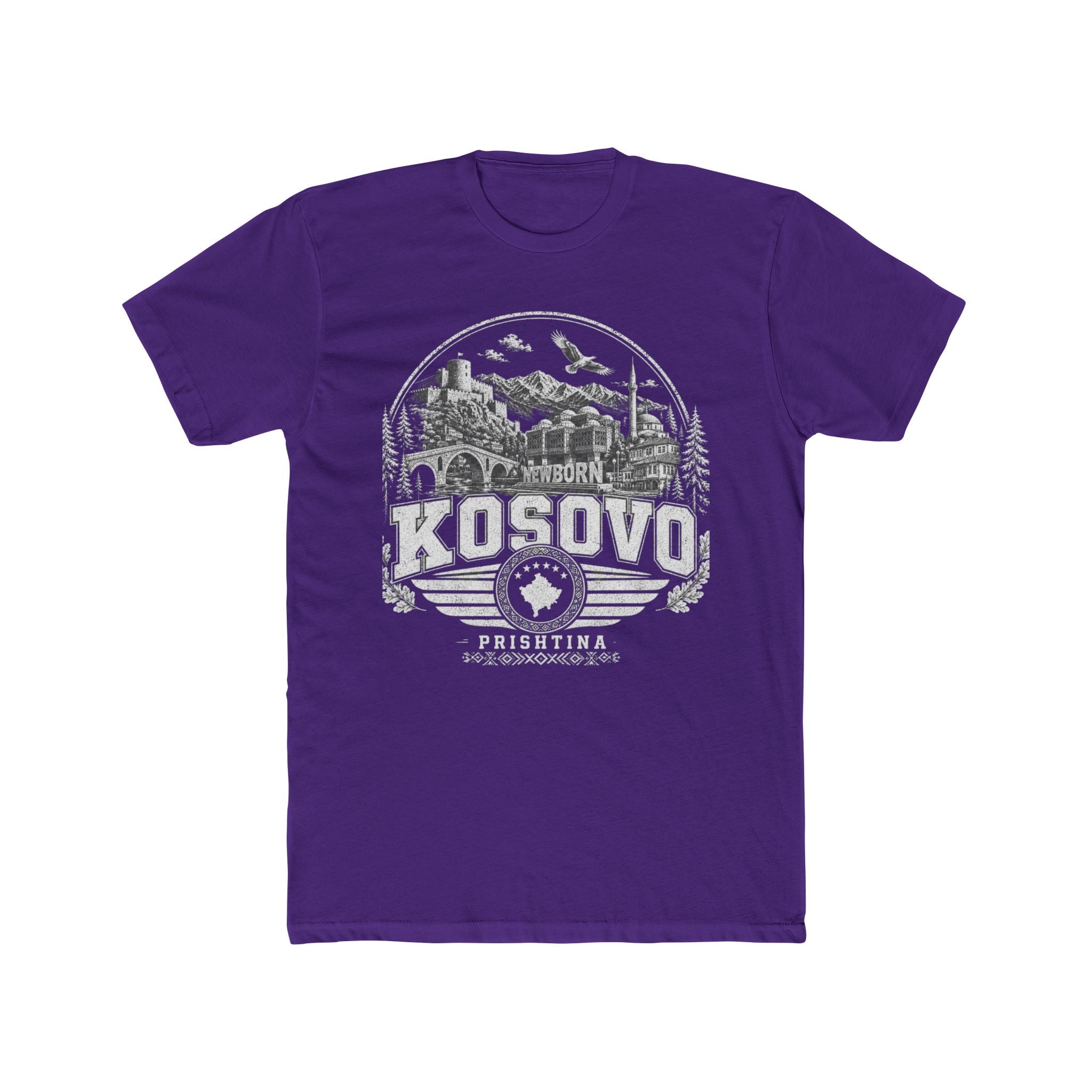 Kosovo vintage landmarks men's tee — iconic landmark design | Nameshi Destinations (view 13)