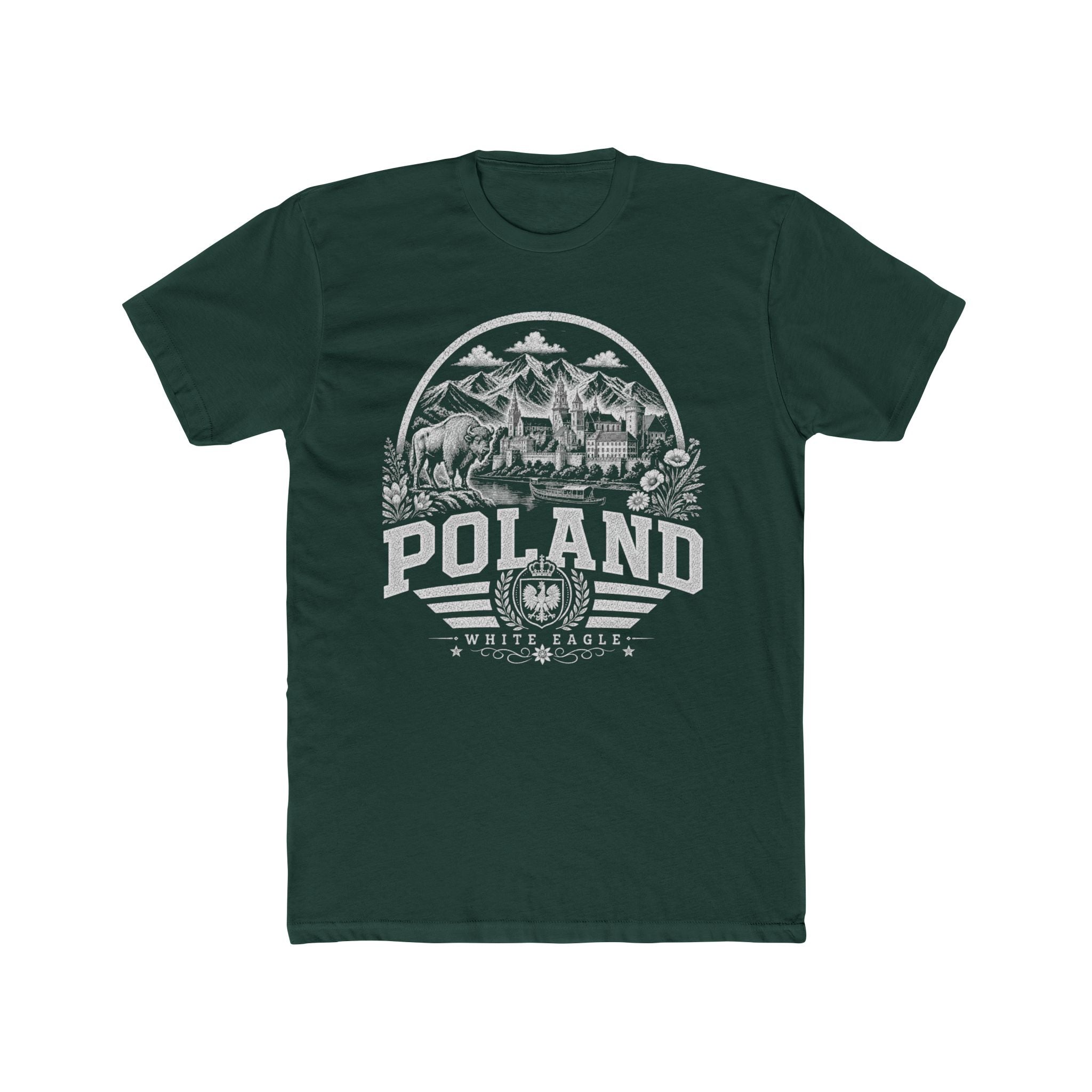 Poland vintage landmarks men's tee — iconic landmark design | Nameshi Destinations (view 7)