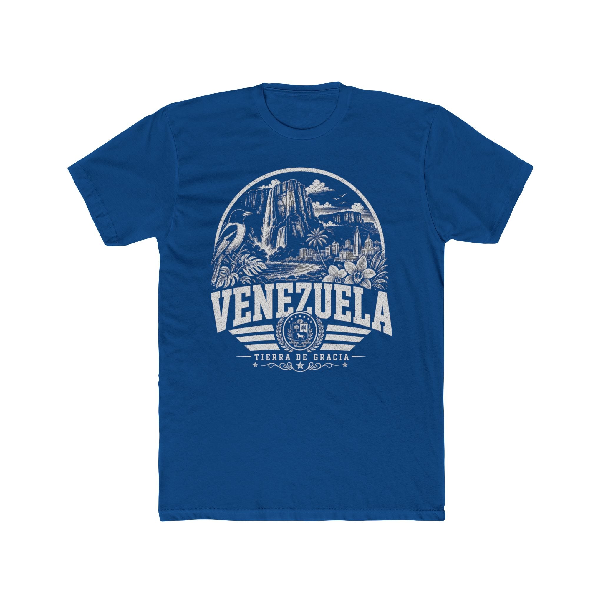 Venezuela vintage landmarks men's tee — iconic landmark design | Nameshi Destinations (view 10)