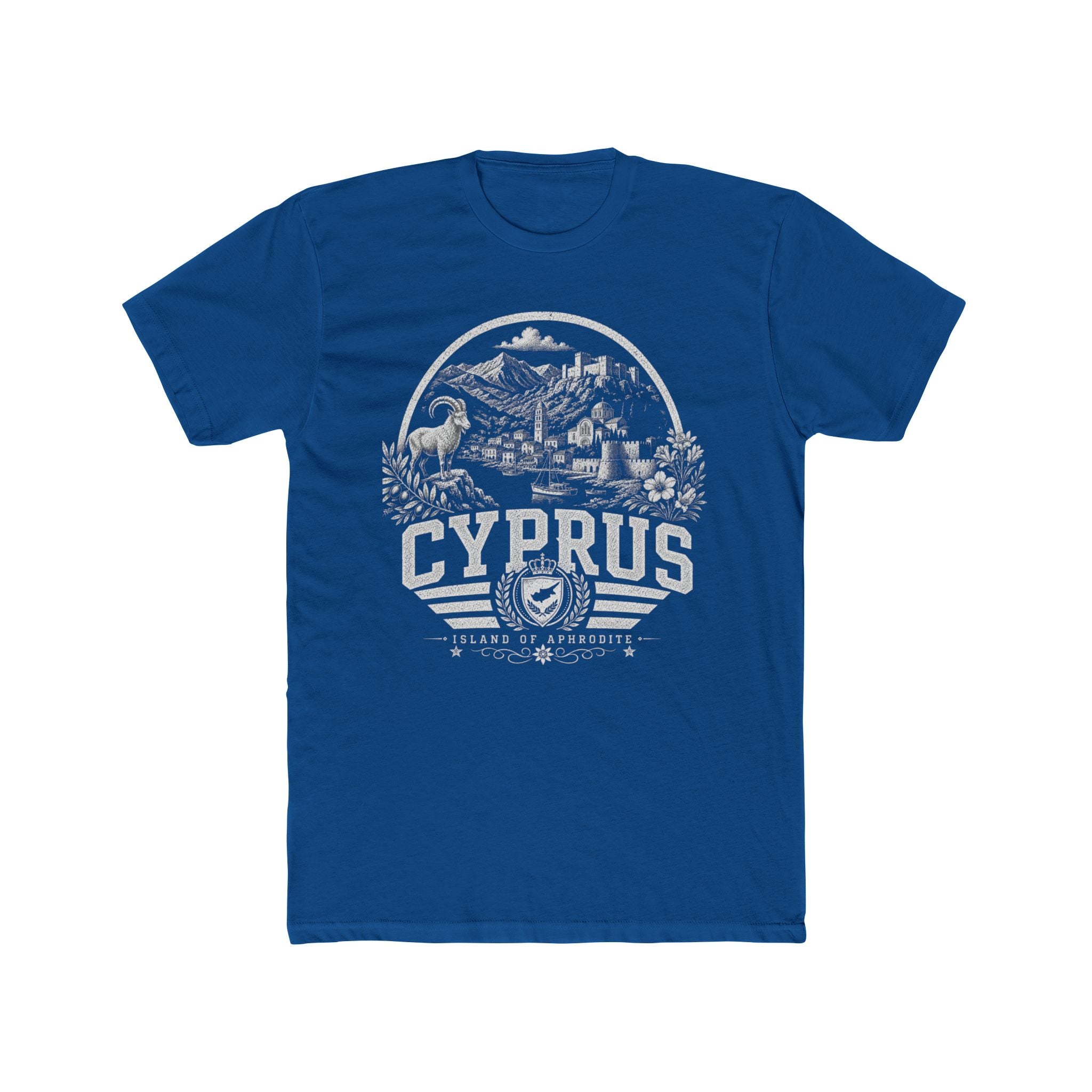 Cyprus vintage landmarks men's tee — iconic landmark design | Nameshi Destinations (view 10)