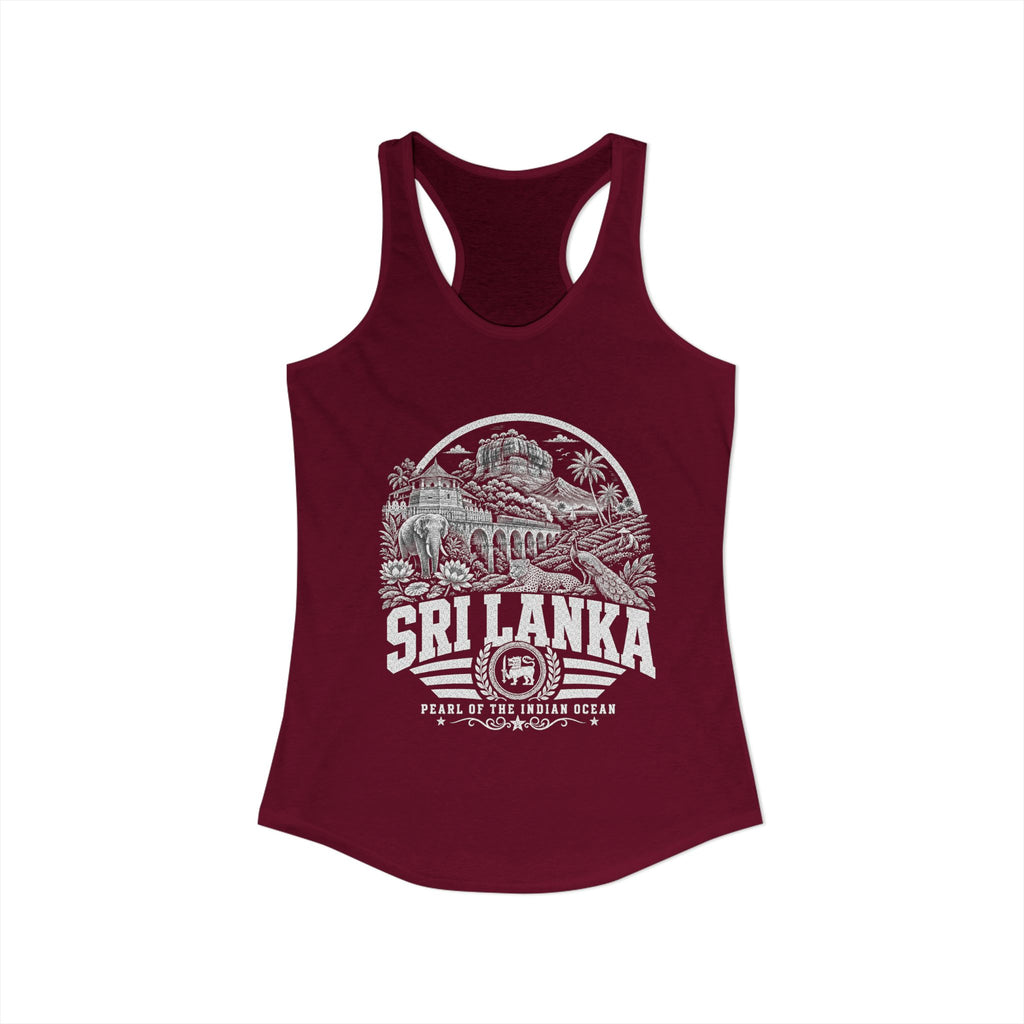 Sri Lanka Pearl of the Indian Ocean Women's Tank Top