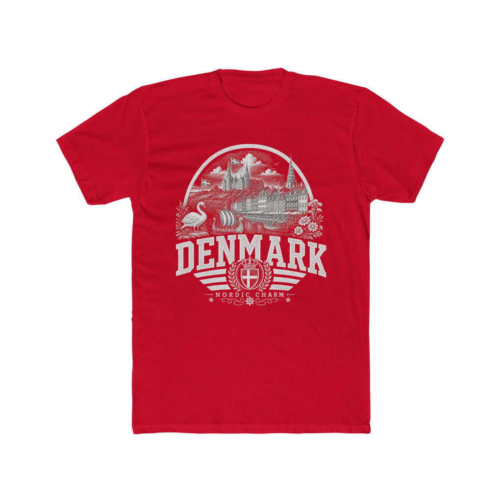 Denmark vintage landmarks men's tee — iconic landmark design | Nameshi Destinations (view 15)