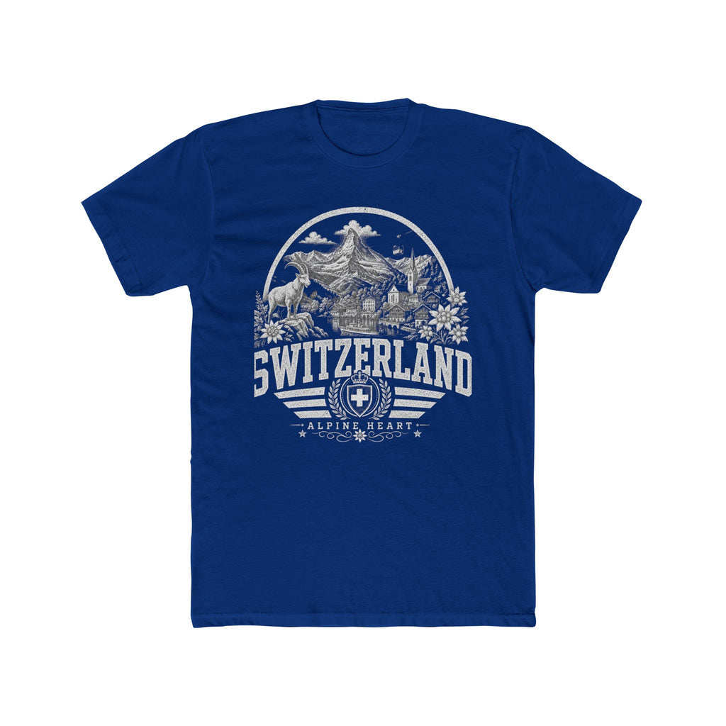 Switzerland vintage landmarks men's tee — iconic landmark design | Nameshi Destinations (view 11)