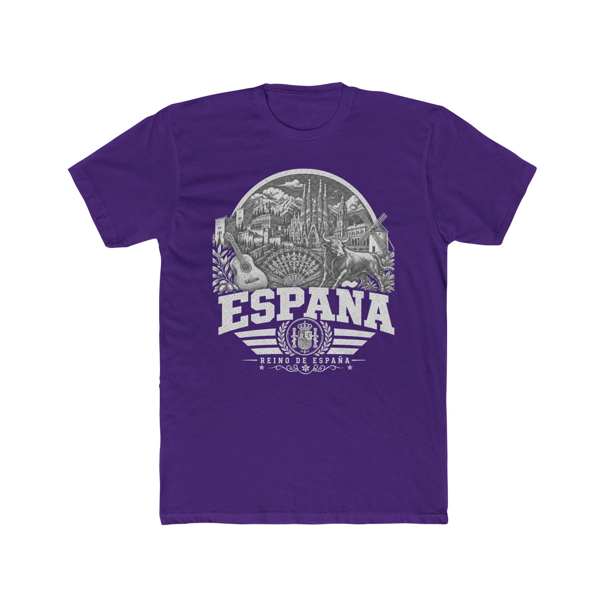 España vintage landmarks men's tee — iconic landmark design | Nameshi Destinations (view 13)